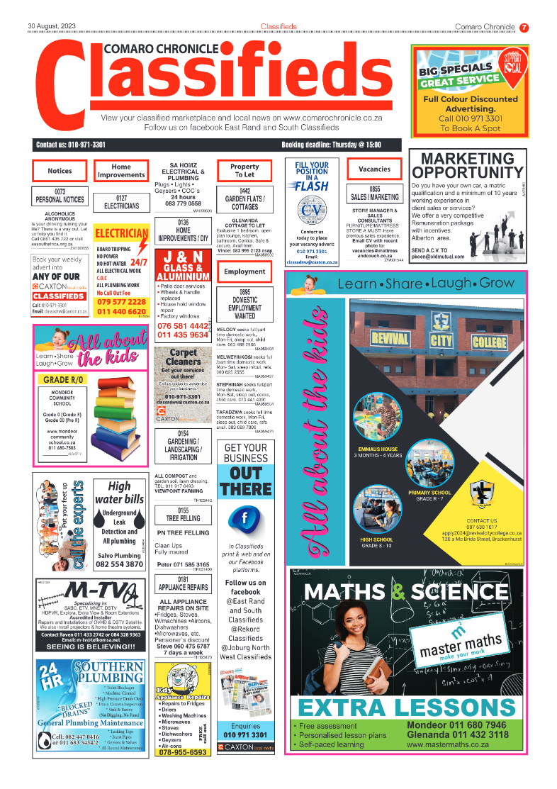 Comaro Chronicle 30 August 2023 page 7