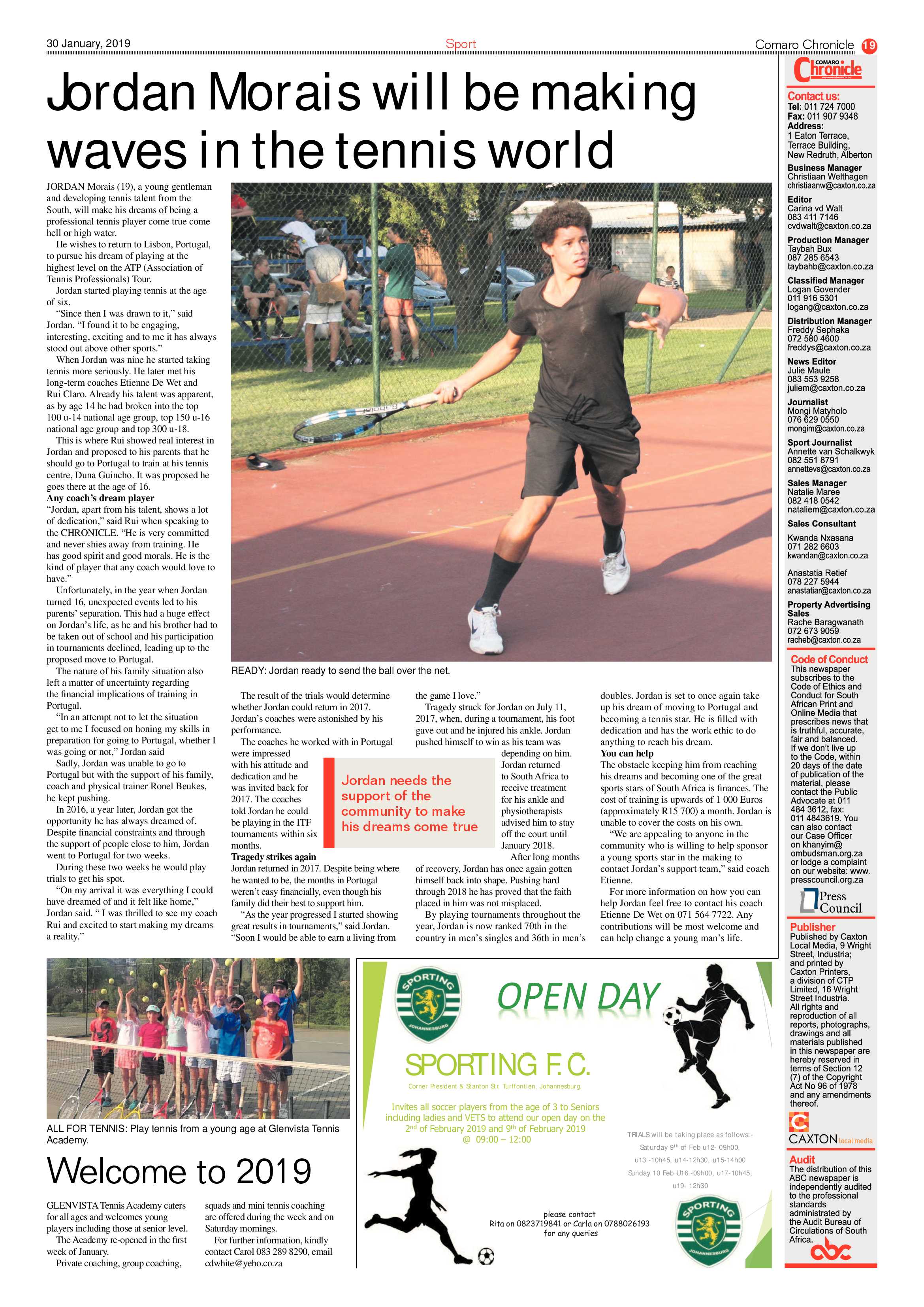 Comaro Chronicle 30 January 2019 page 19