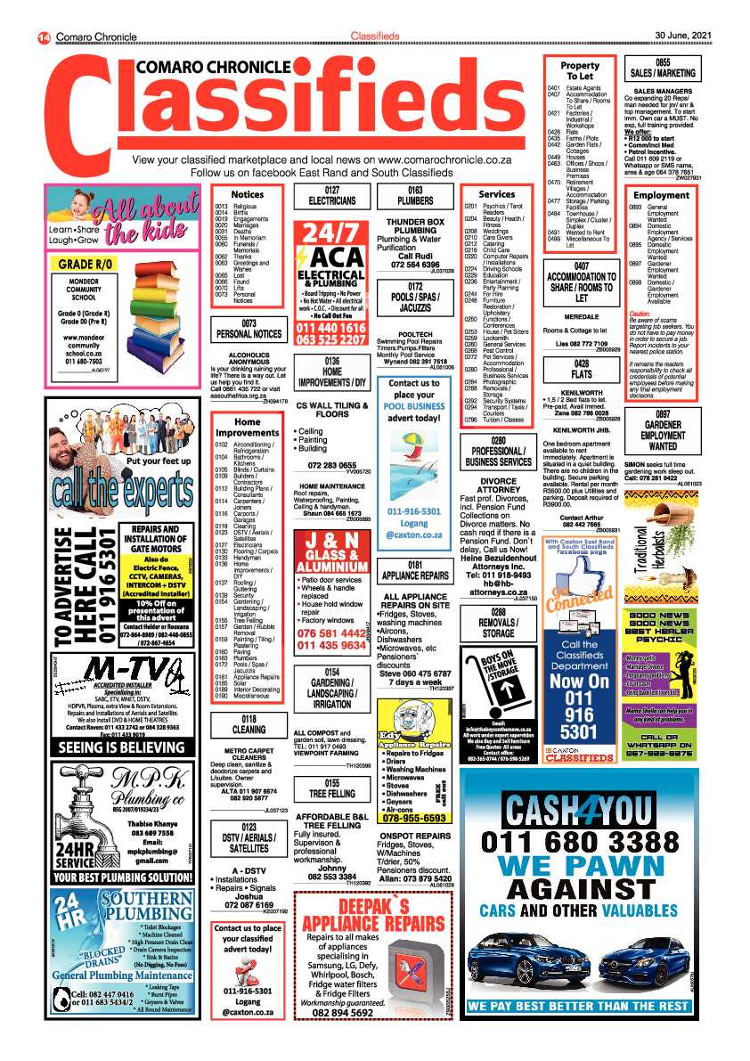 Comaro Chronicle 30 June 2021 page 14