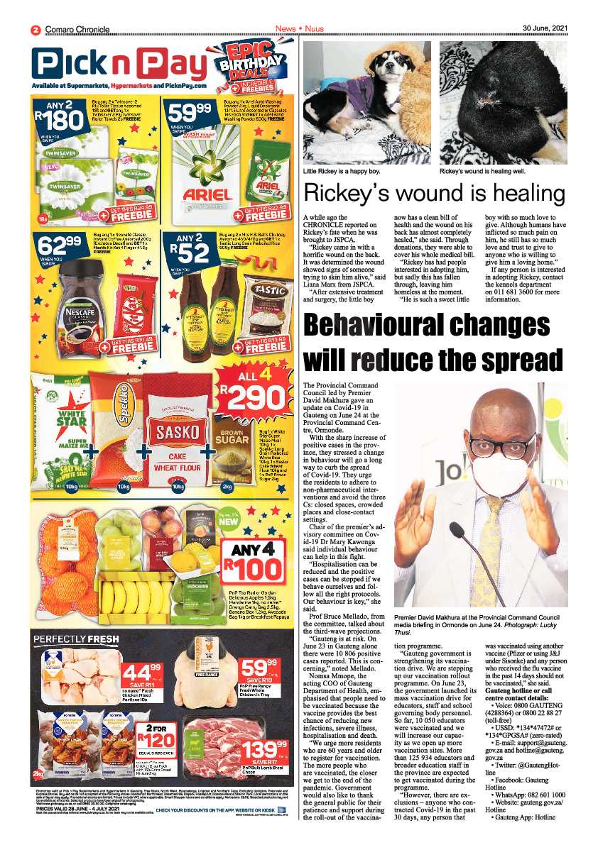 Comaro Chronicle 30 June 2021 page 2