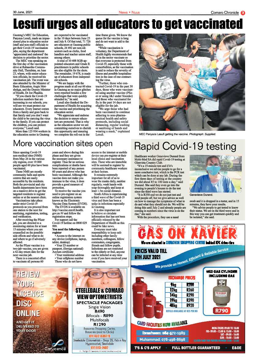Comaro Chronicle 30 June 2021 page 3