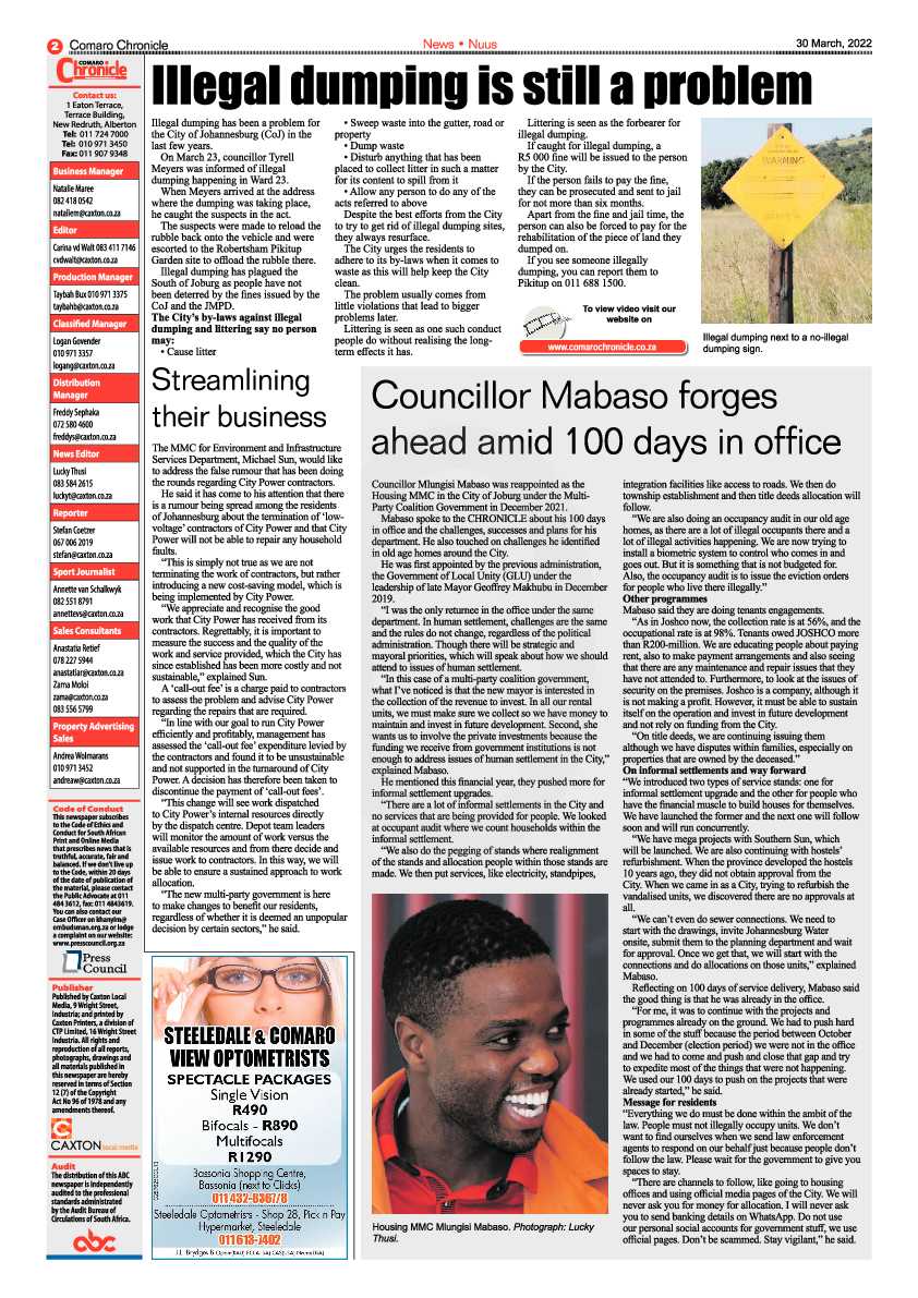 Comaro Chronicle 30 March 2022 page 4