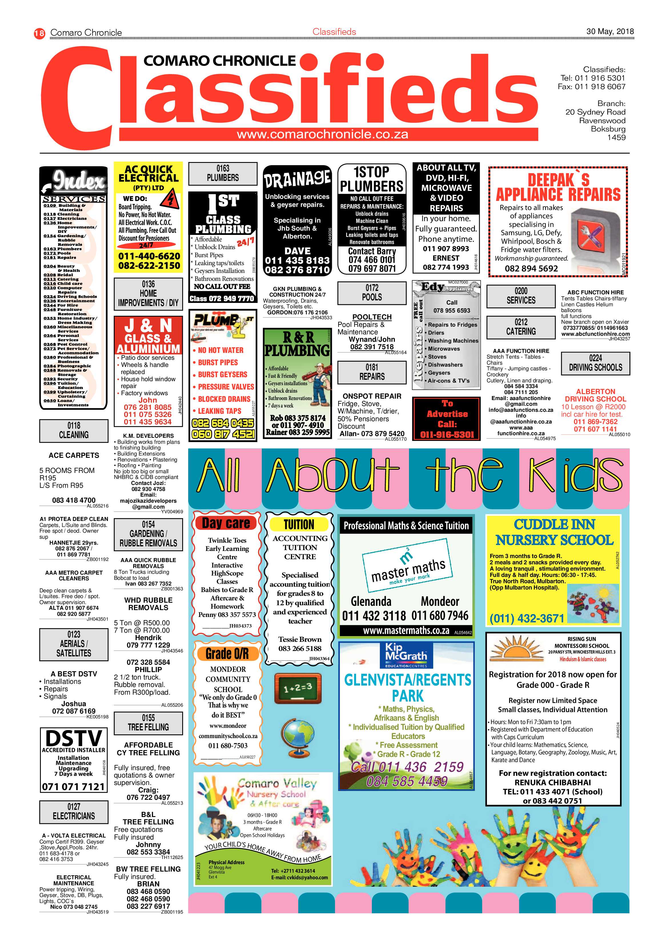 Comaro Chronicle 30 May 2018 page 18