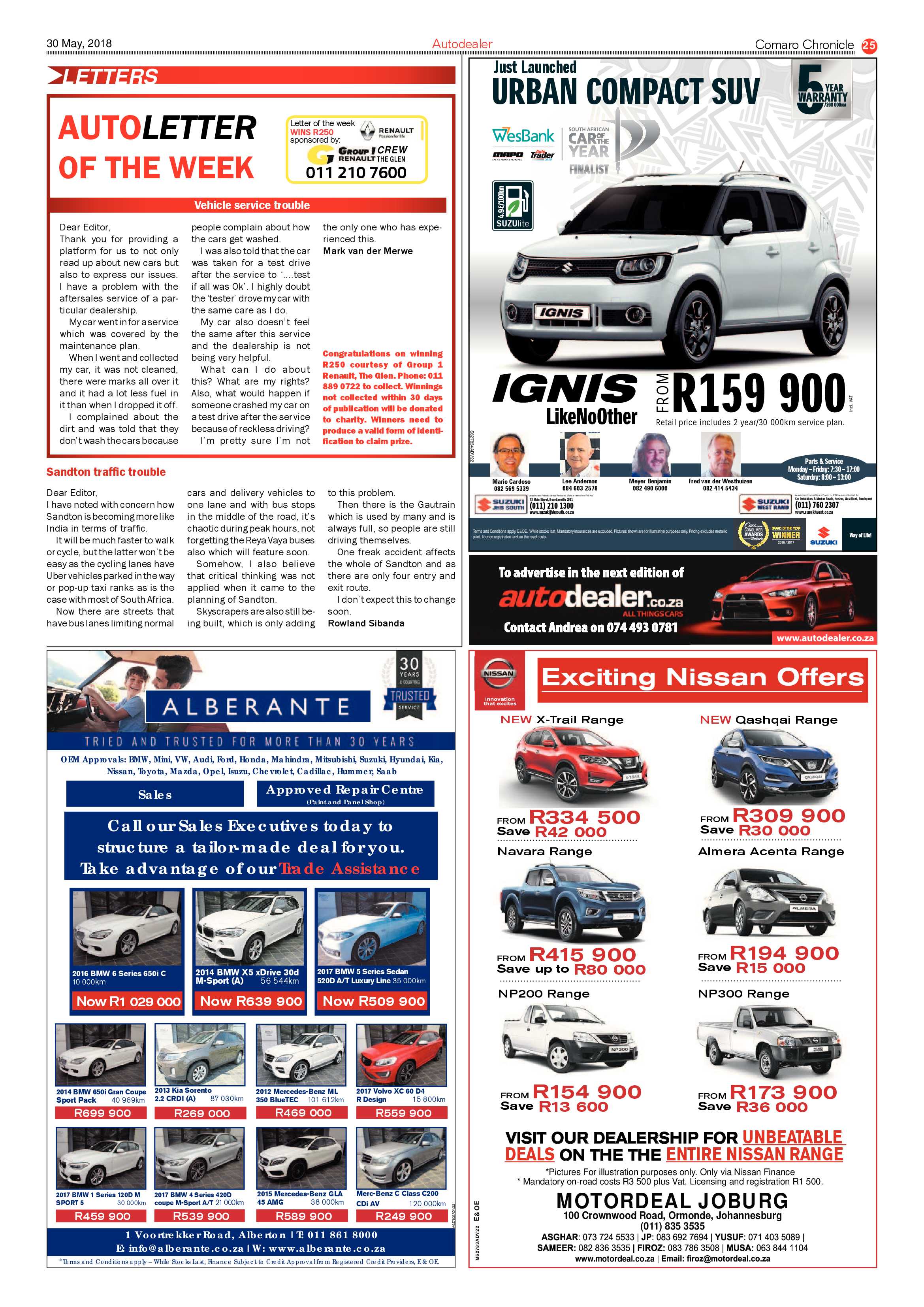 Comaro Chronicle 30 May 2018 page 25