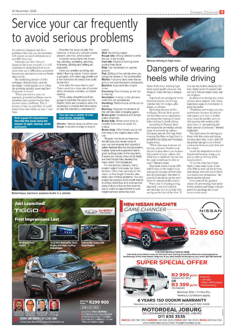 Comaro Chronicle 30 Nov 2022 page 15