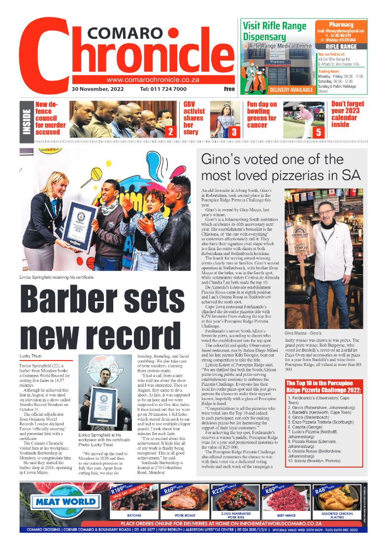 Comaro Chronicle 30 Nov 2022 page 3