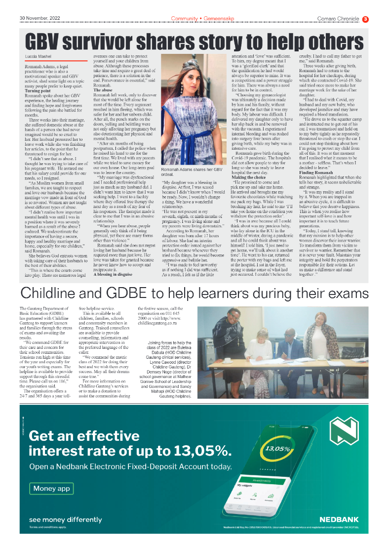 Comaro Chronicle 30 Nov 2022 page 5