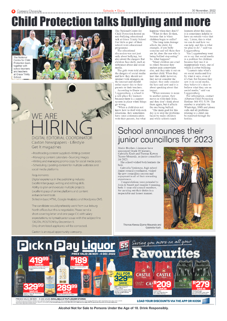 Comaro Chronicle 30 Nov 2022 page 8