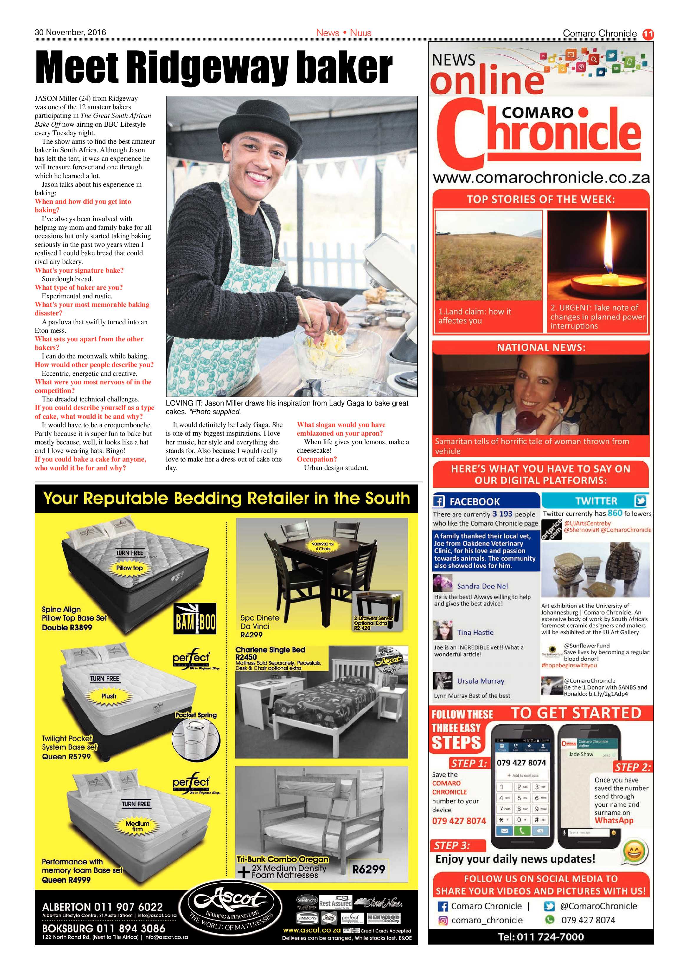 Comaro Chronicle 30 November 2016 page 11
