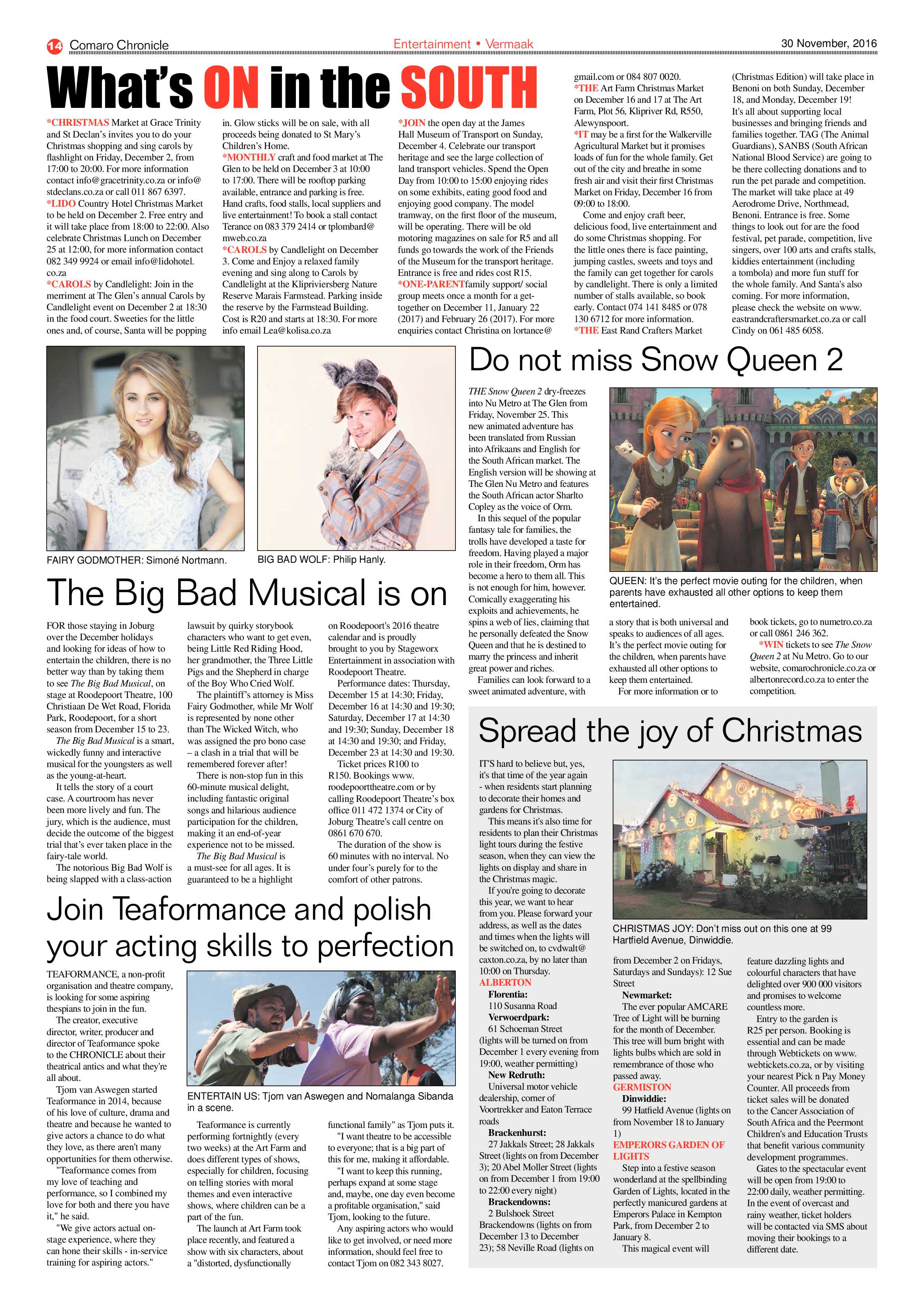Comaro Chronicle 30 November 2016 page 14