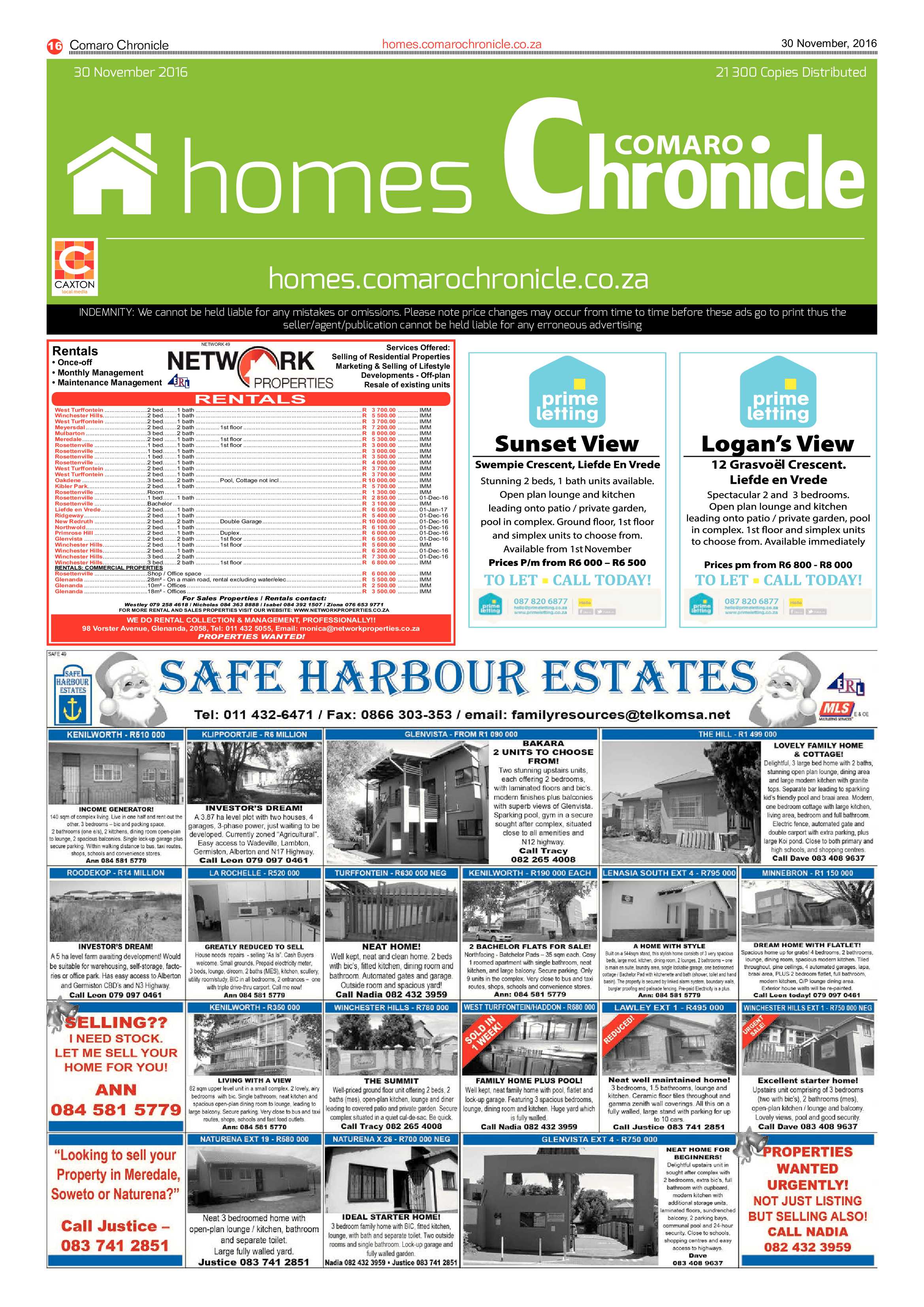 Comaro Chronicle 30 November 2016 page 16