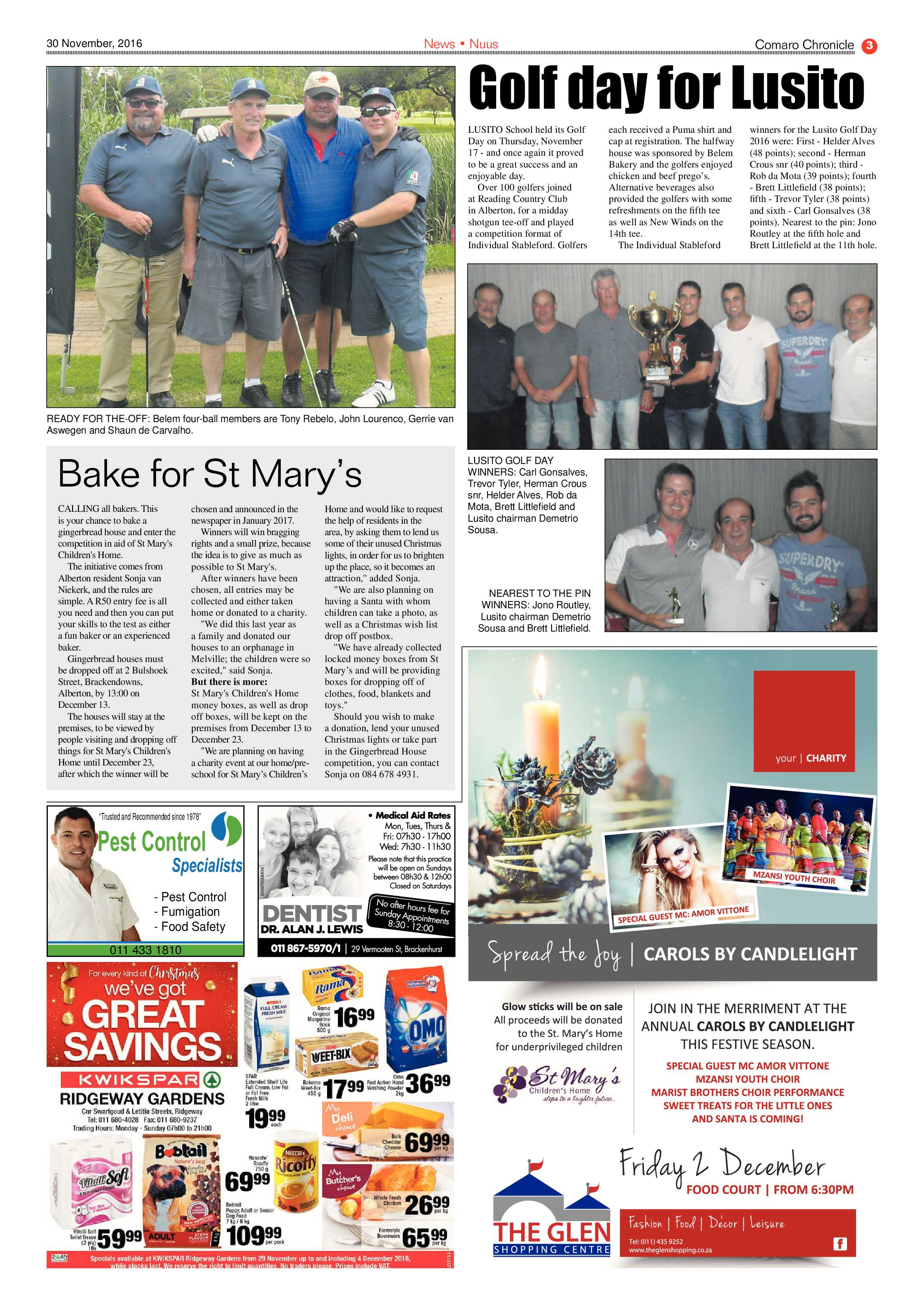 Comaro Chronicle 30 November 2016 page 3