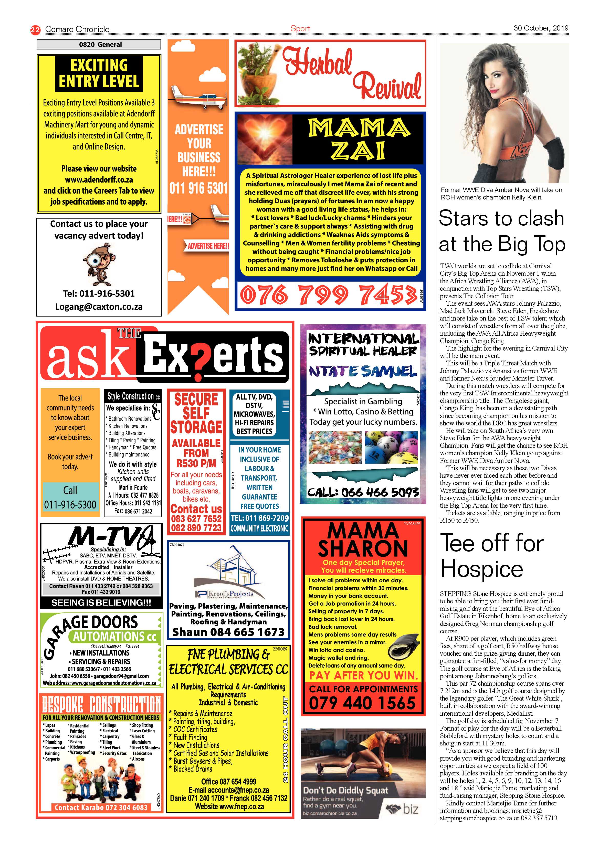 Comaro Chronicle 30 October 2019 page 22