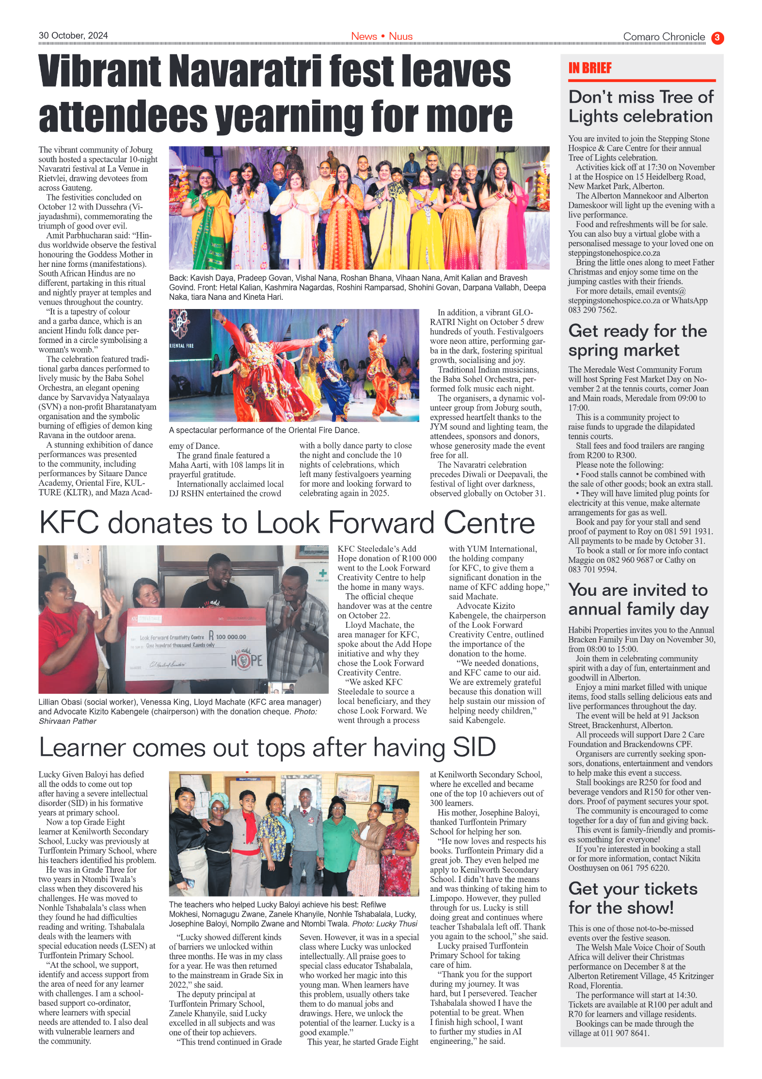 Comaro Chronicle 30 October 2024 page 3