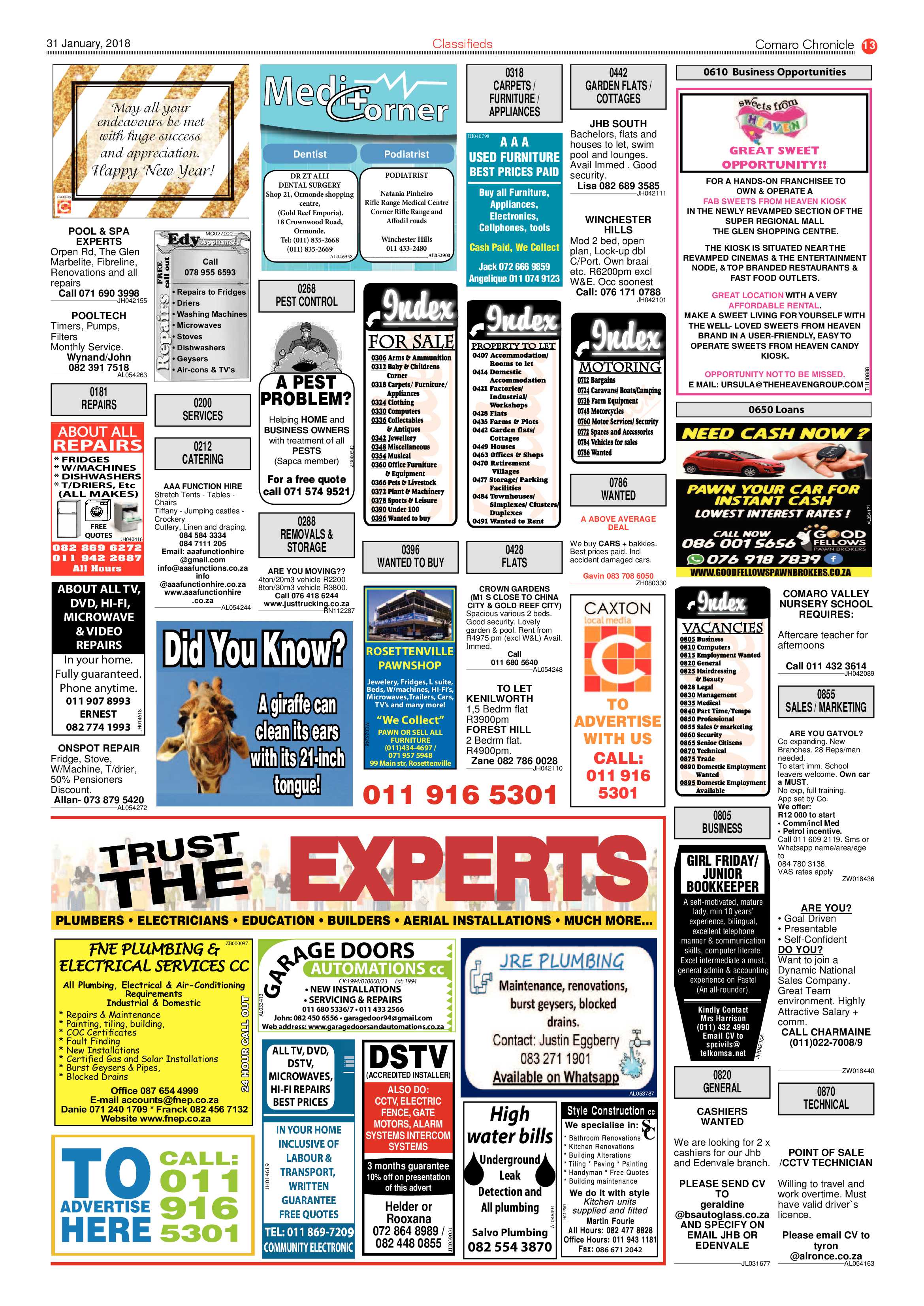 Comaro Chronicle 31 January 2018 page 13
