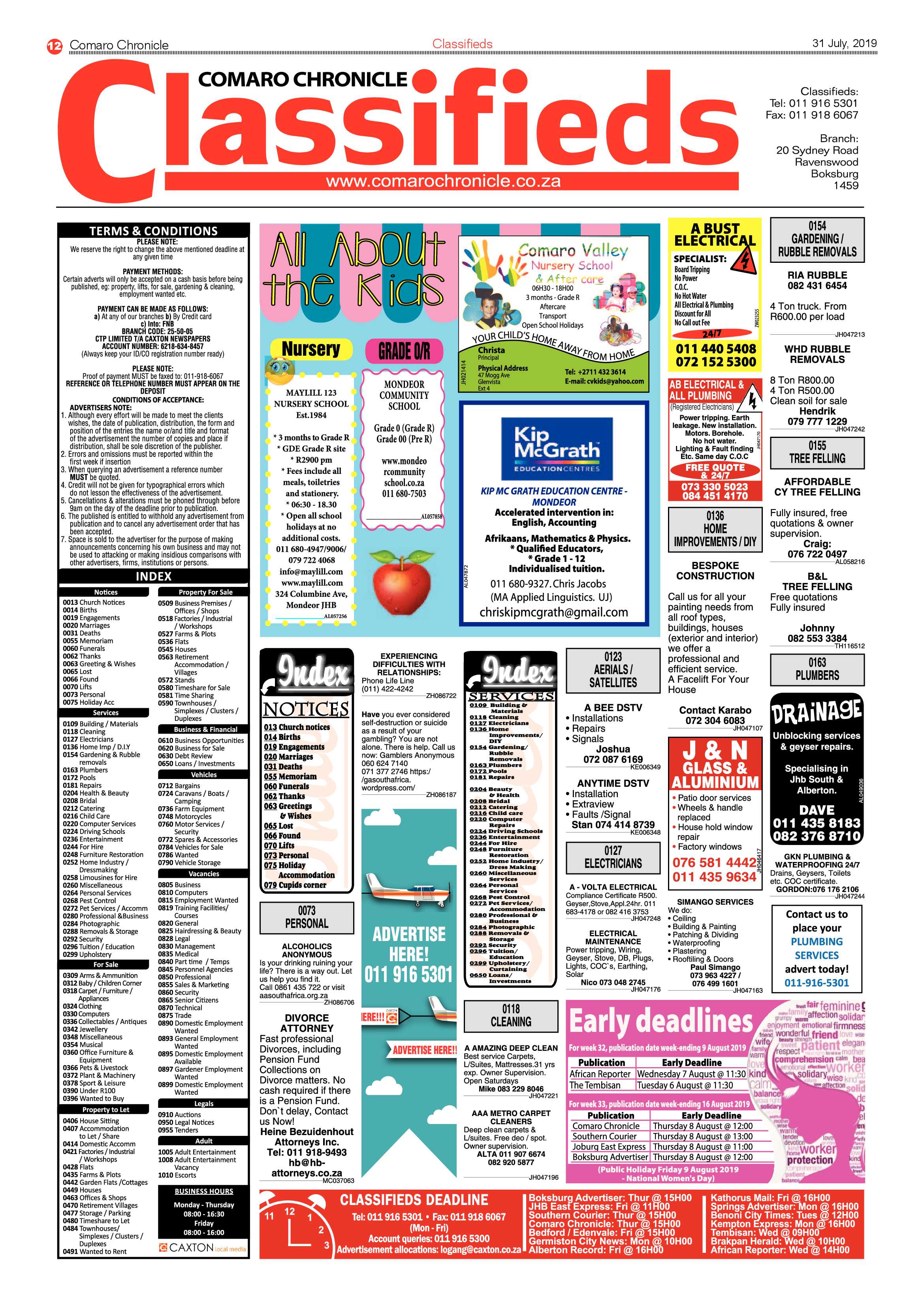 Comaro Chronicle 31 July 2019 page 16