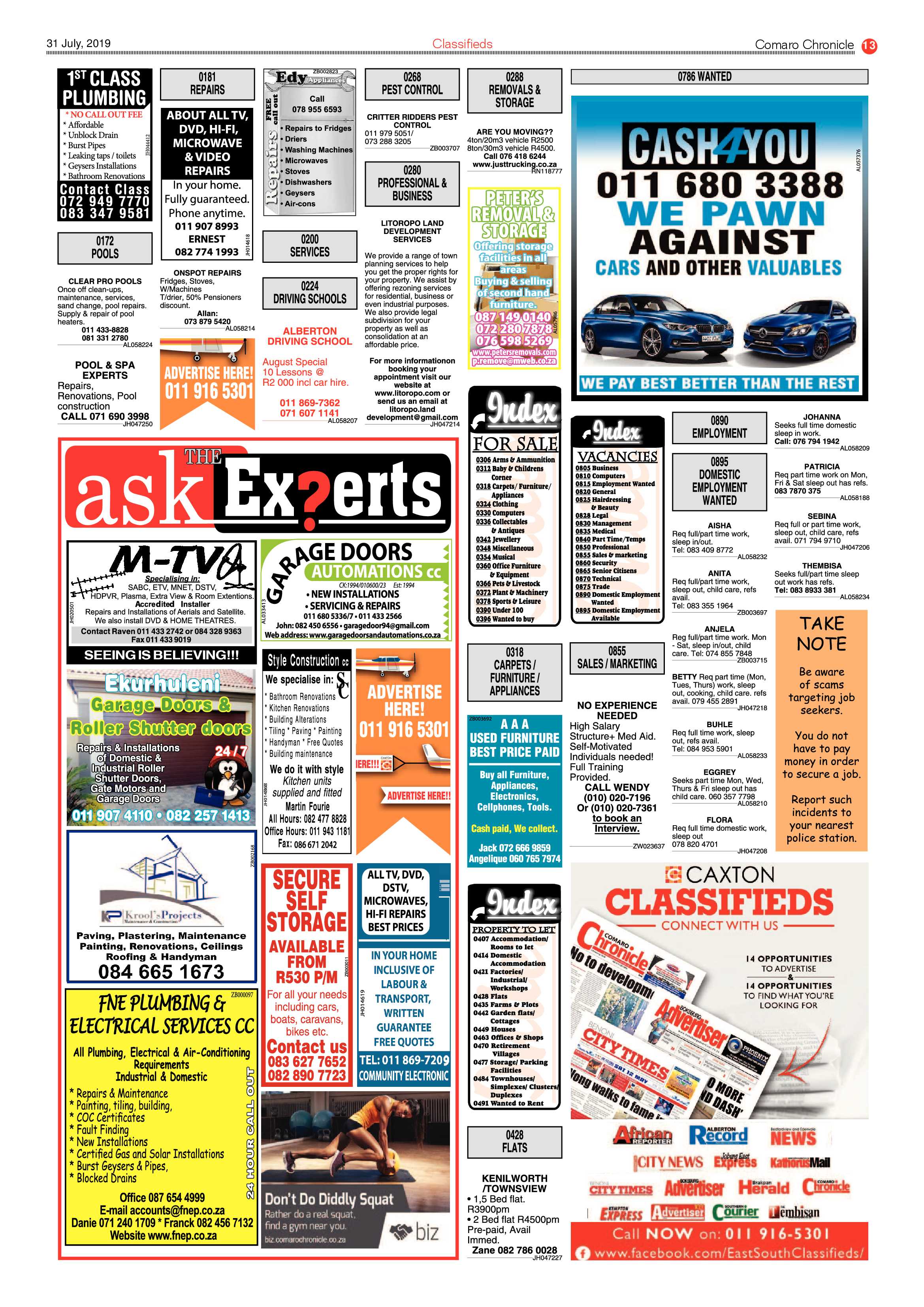 Comaro Chronicle 31 July 2019 page 17