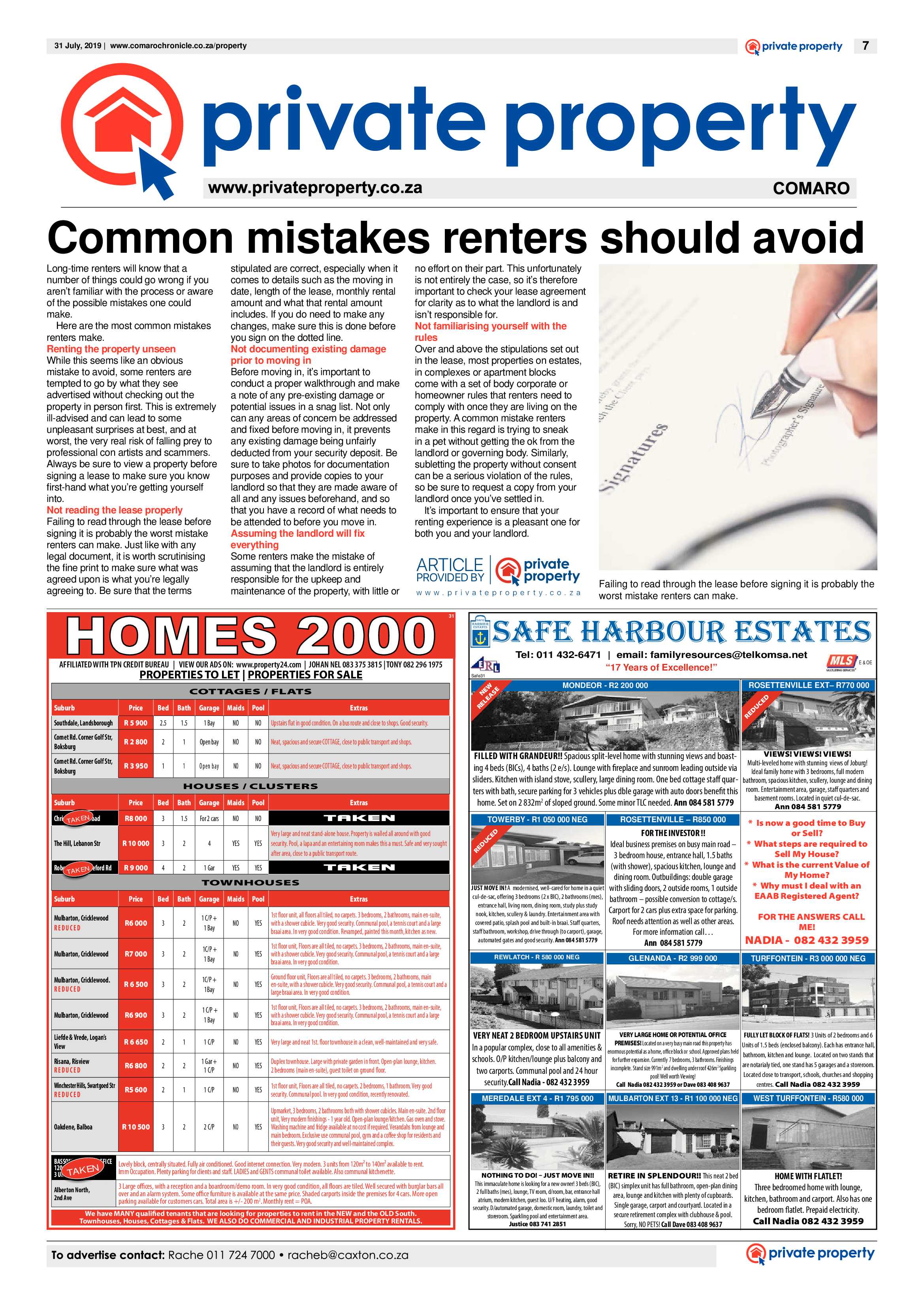 Comaro Chronicle 31 July 2019 page 7