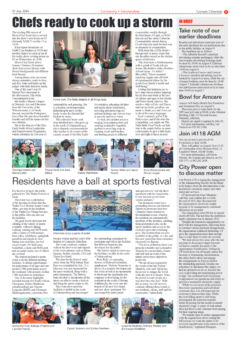 Comaro Chronicle 31 July 2024 page 3