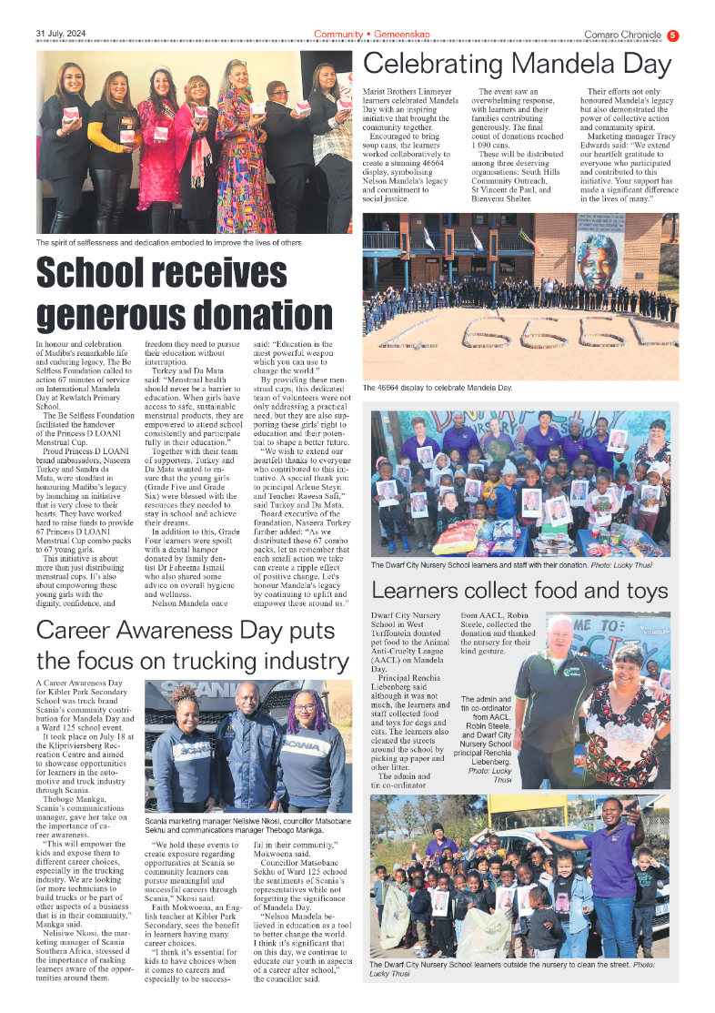 Comaro Chronicle 31 July 2024 page 5