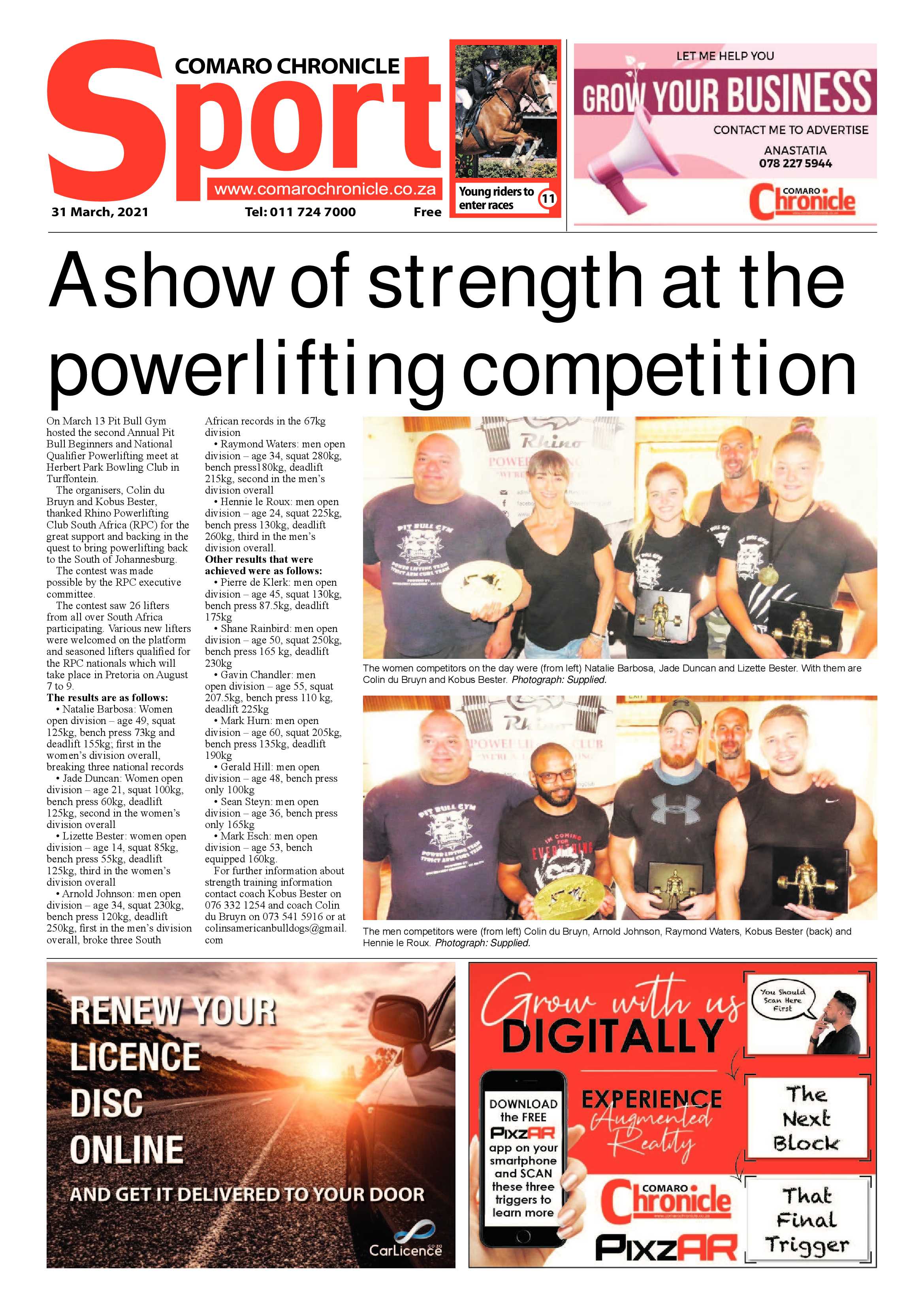 Comaro Chronicle 31 March 2021 page 12
