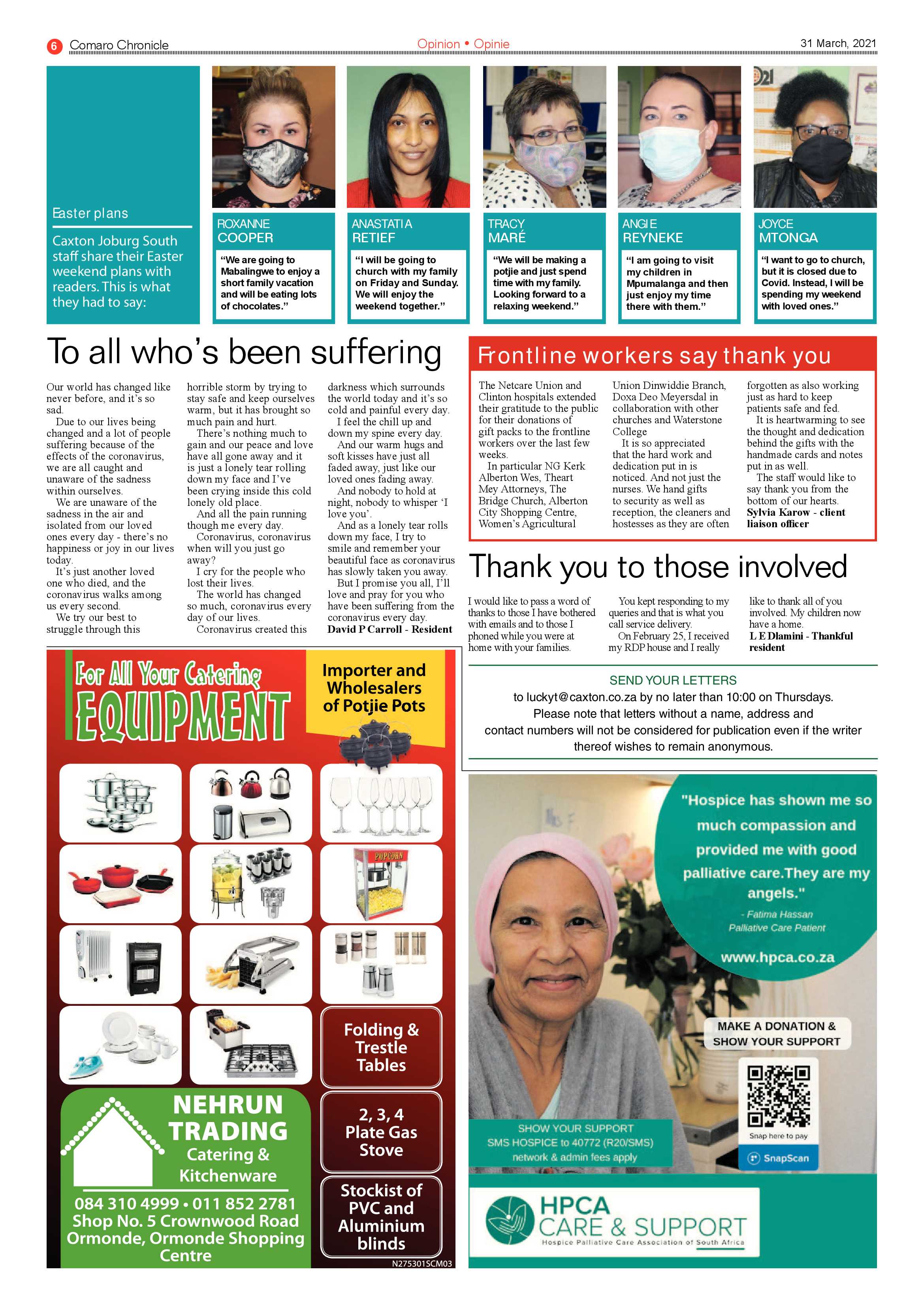 Comaro Chronicle 31 March 2021 page 6