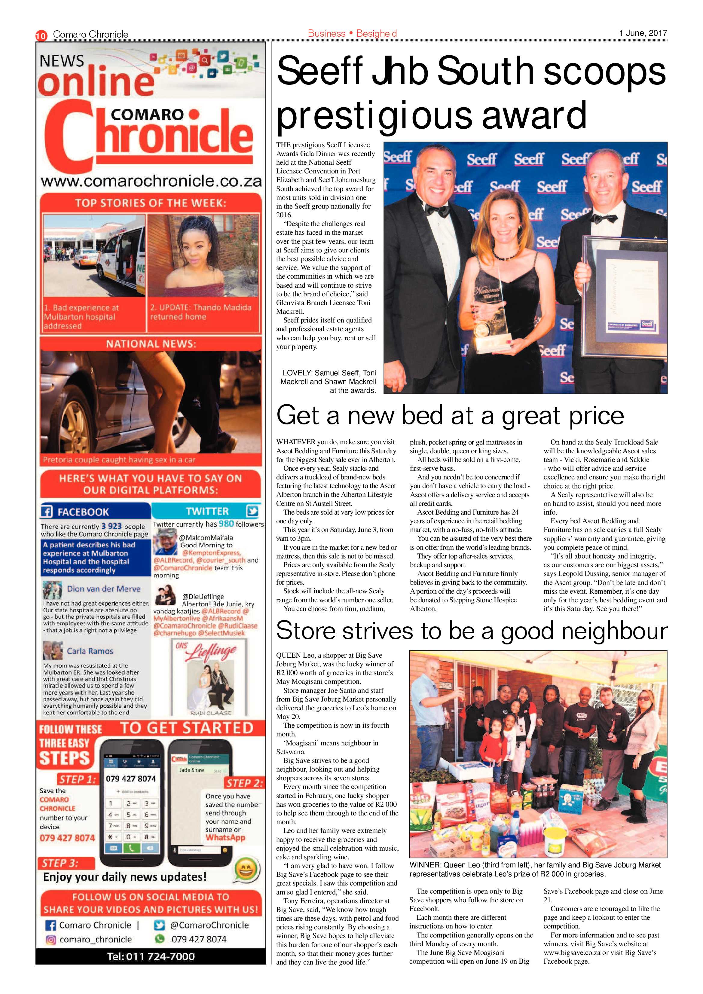 Comaro Chronicle 31 May 2017 page 10