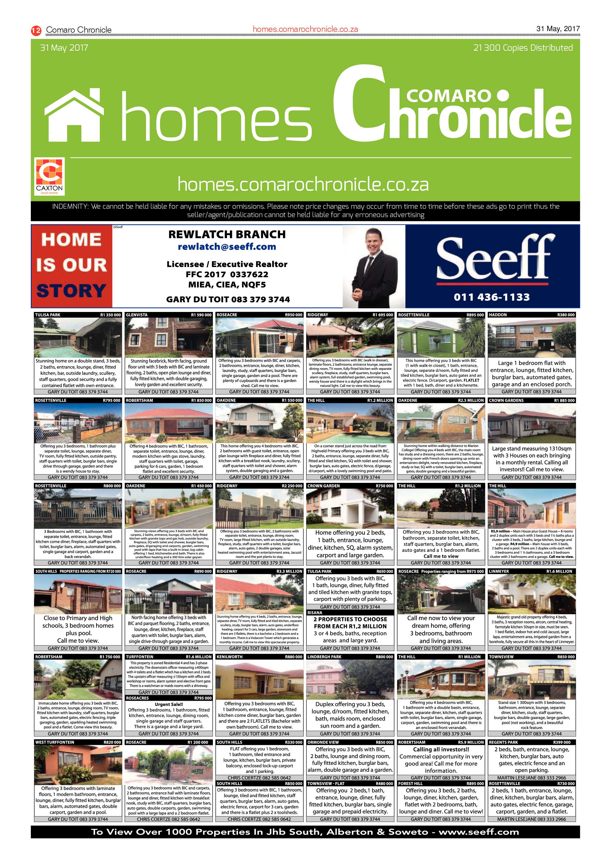 Comaro Chronicle 31 May 2017 page 12