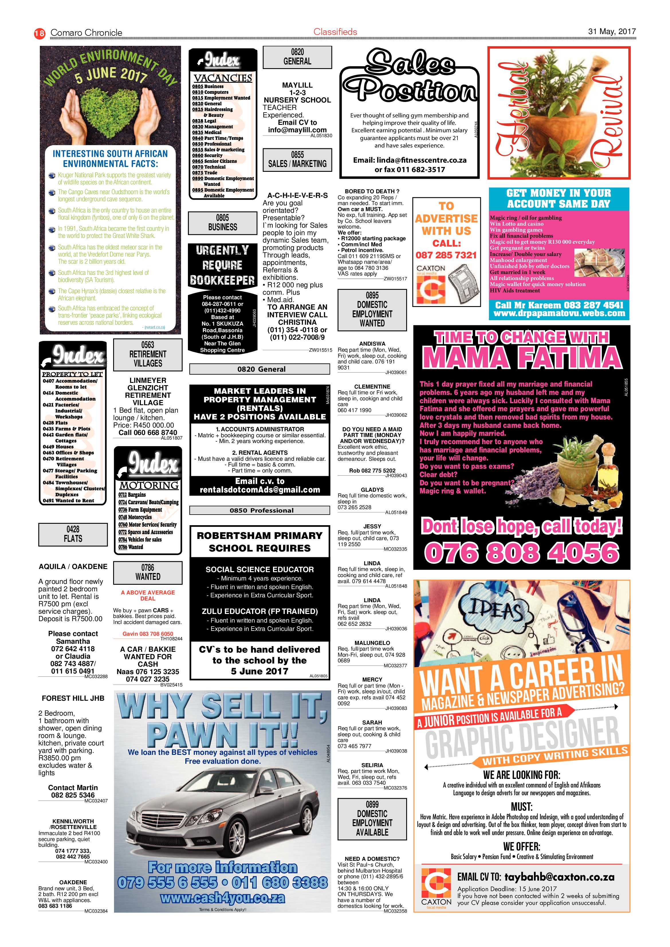 Comaro Chronicle 31 May 2017 page 18