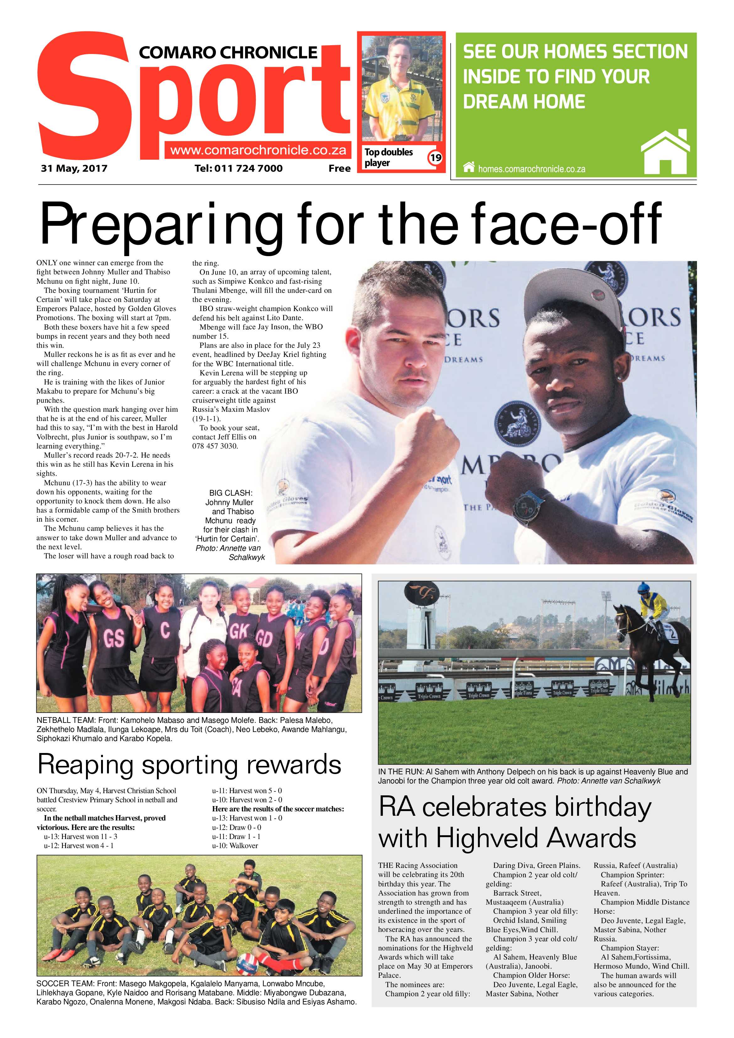Comaro Chronicle 31 May 2017 page 20