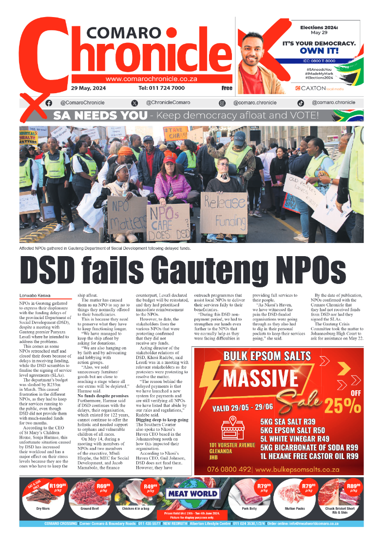 Comaro Chronicle 31 May 2024 page 1