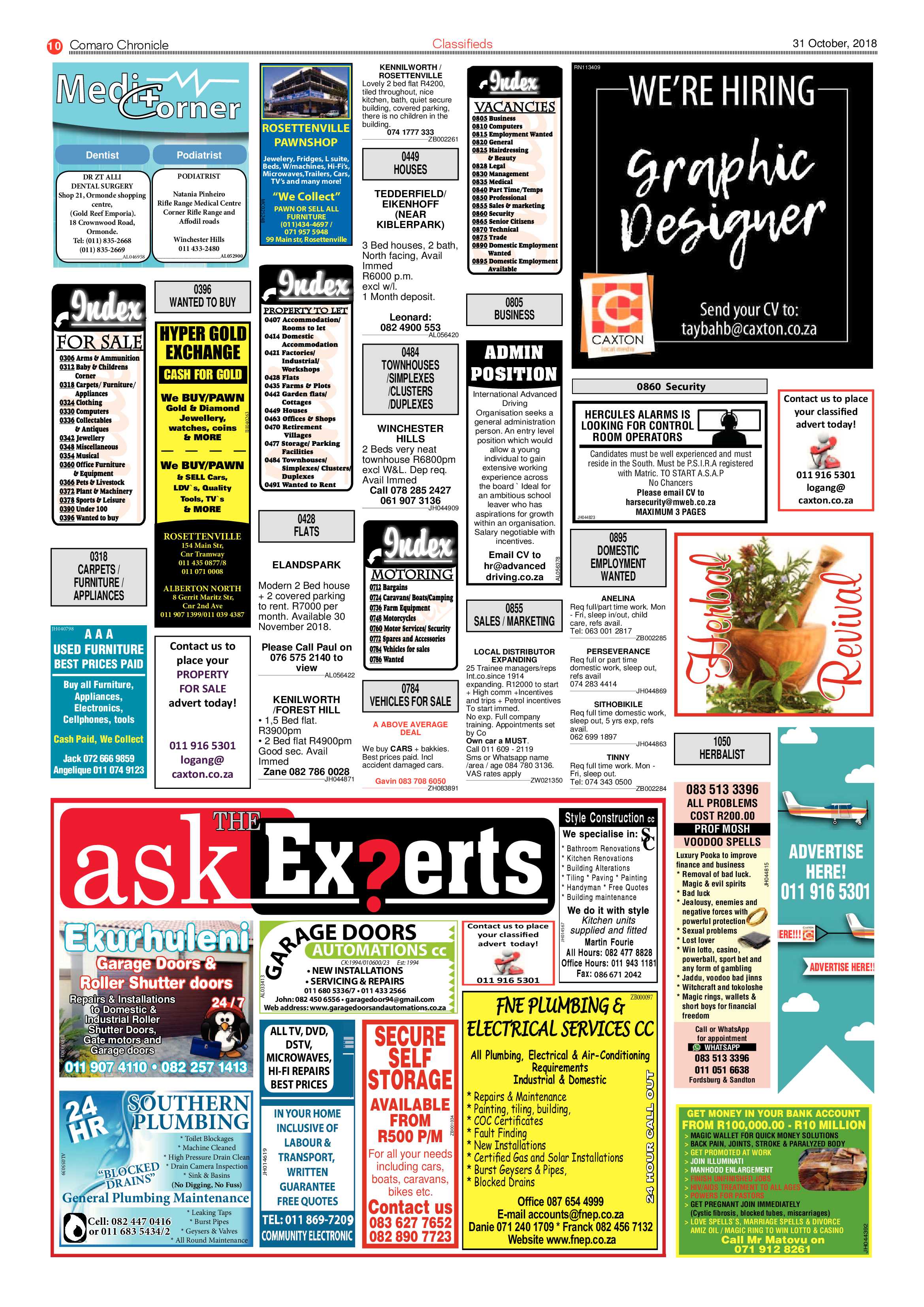 Comaro Chronicle 31 October 2018 page 10