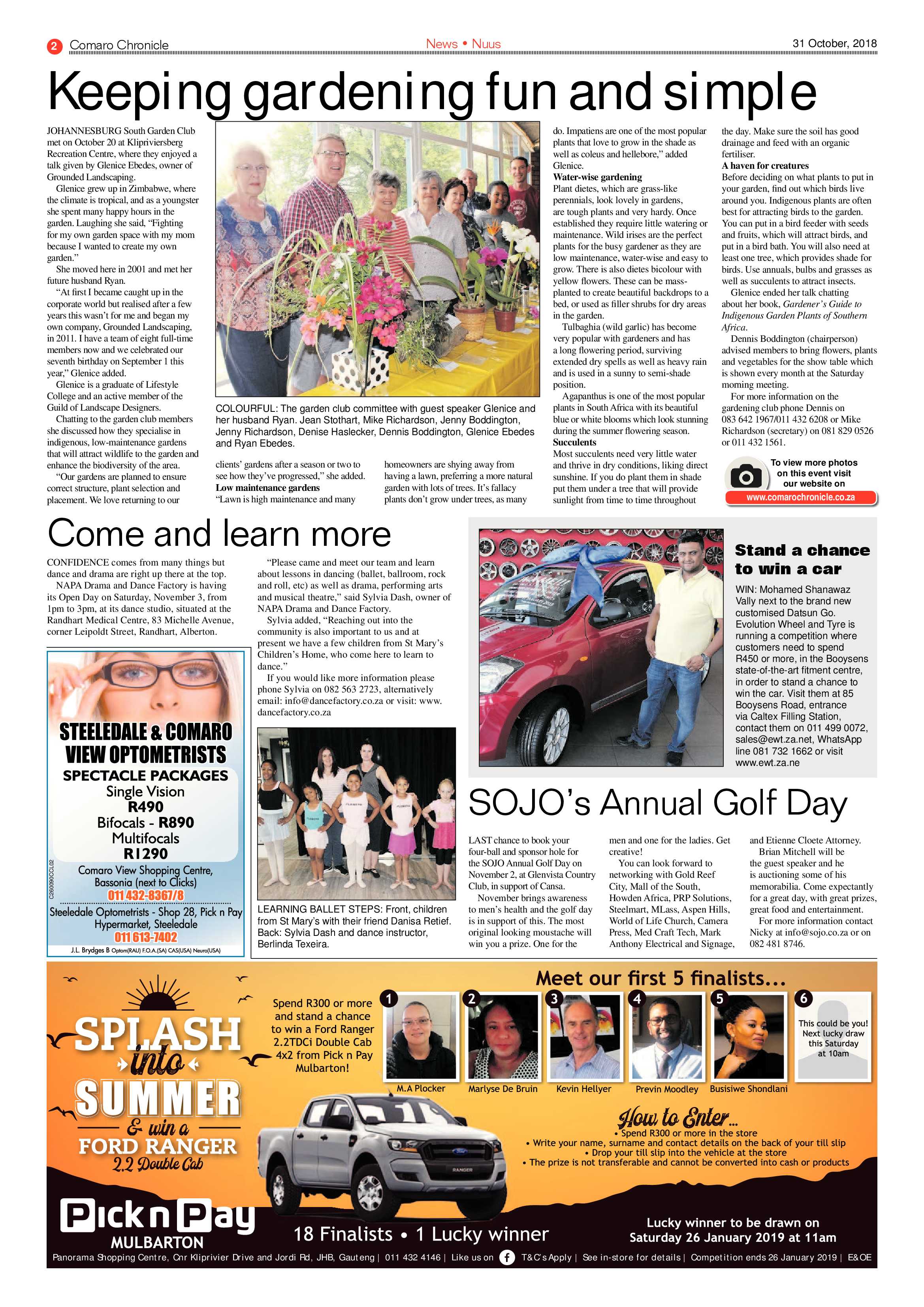 Comaro Chronicle 31 October 2018 page 2