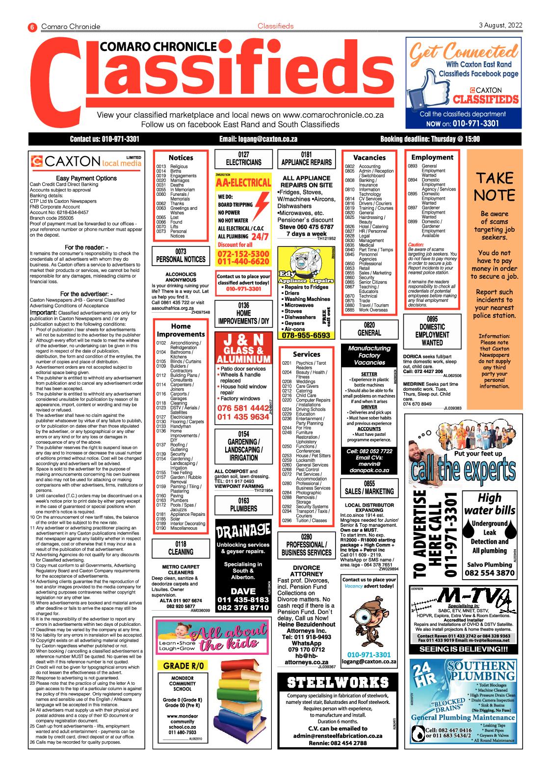 Comaro Chronicle 3 August 2022 page 8