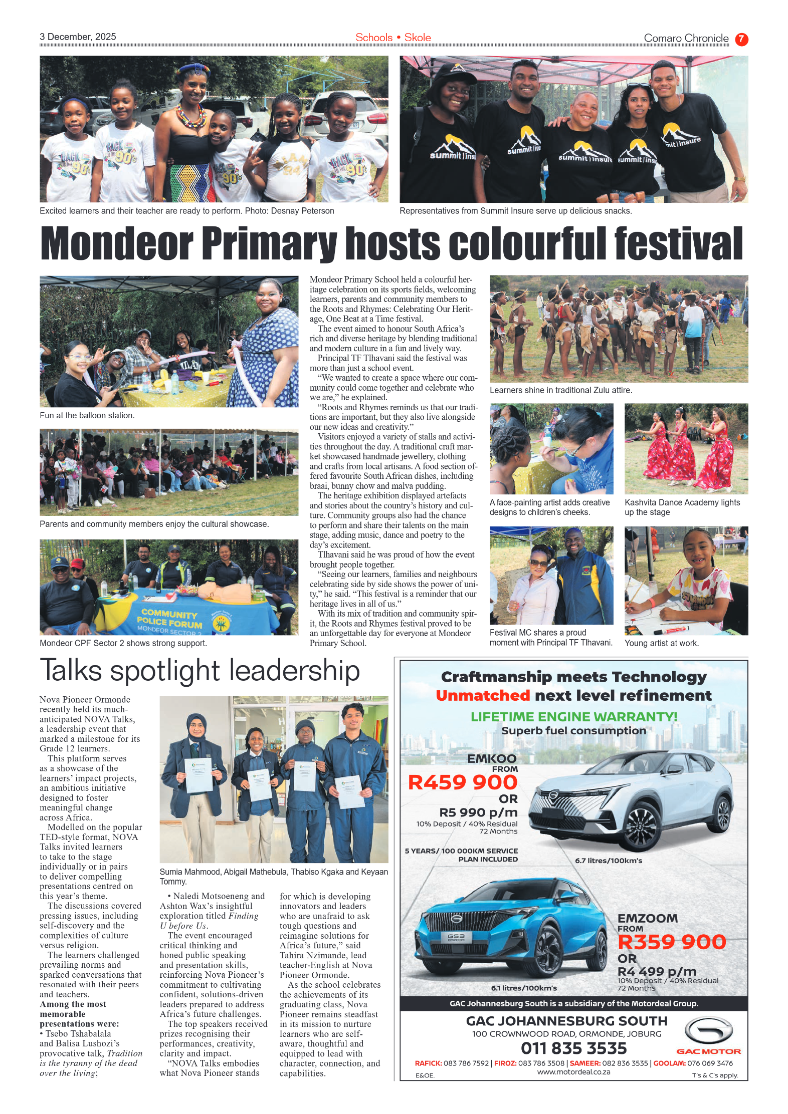 Comaro Chronicle 3 December 2025 page 7