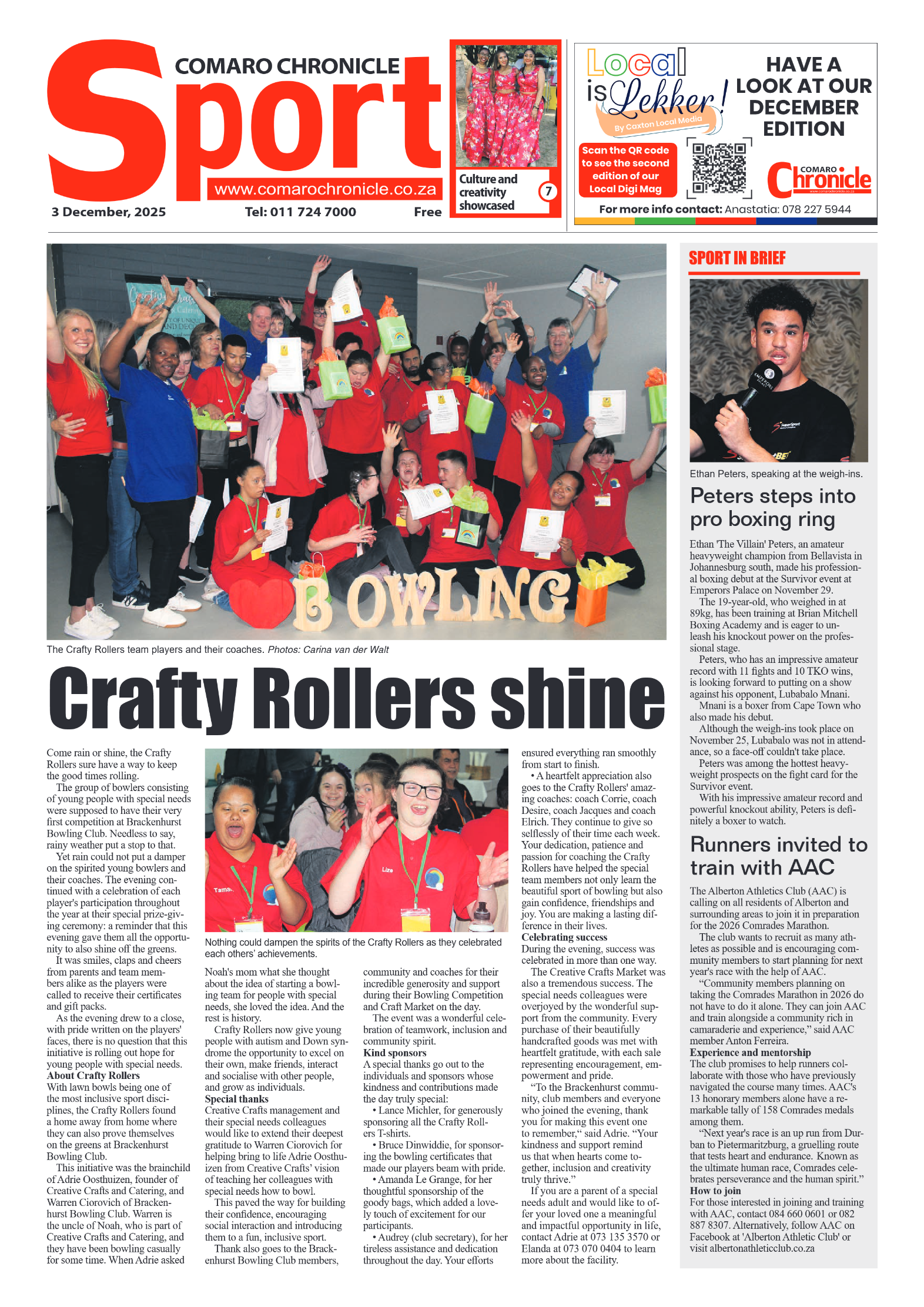 Comaro Chronicle 3 December 2025 page 8