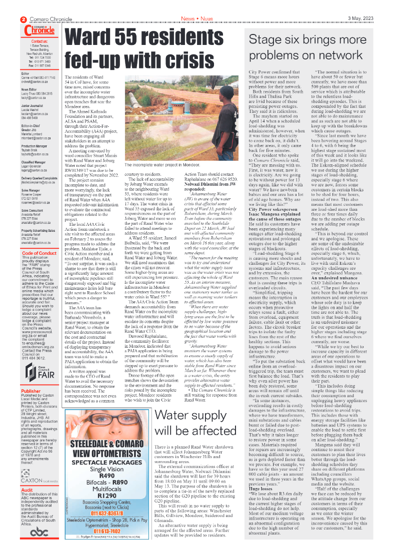Comaro Chronicle 3 May 2023 page 2