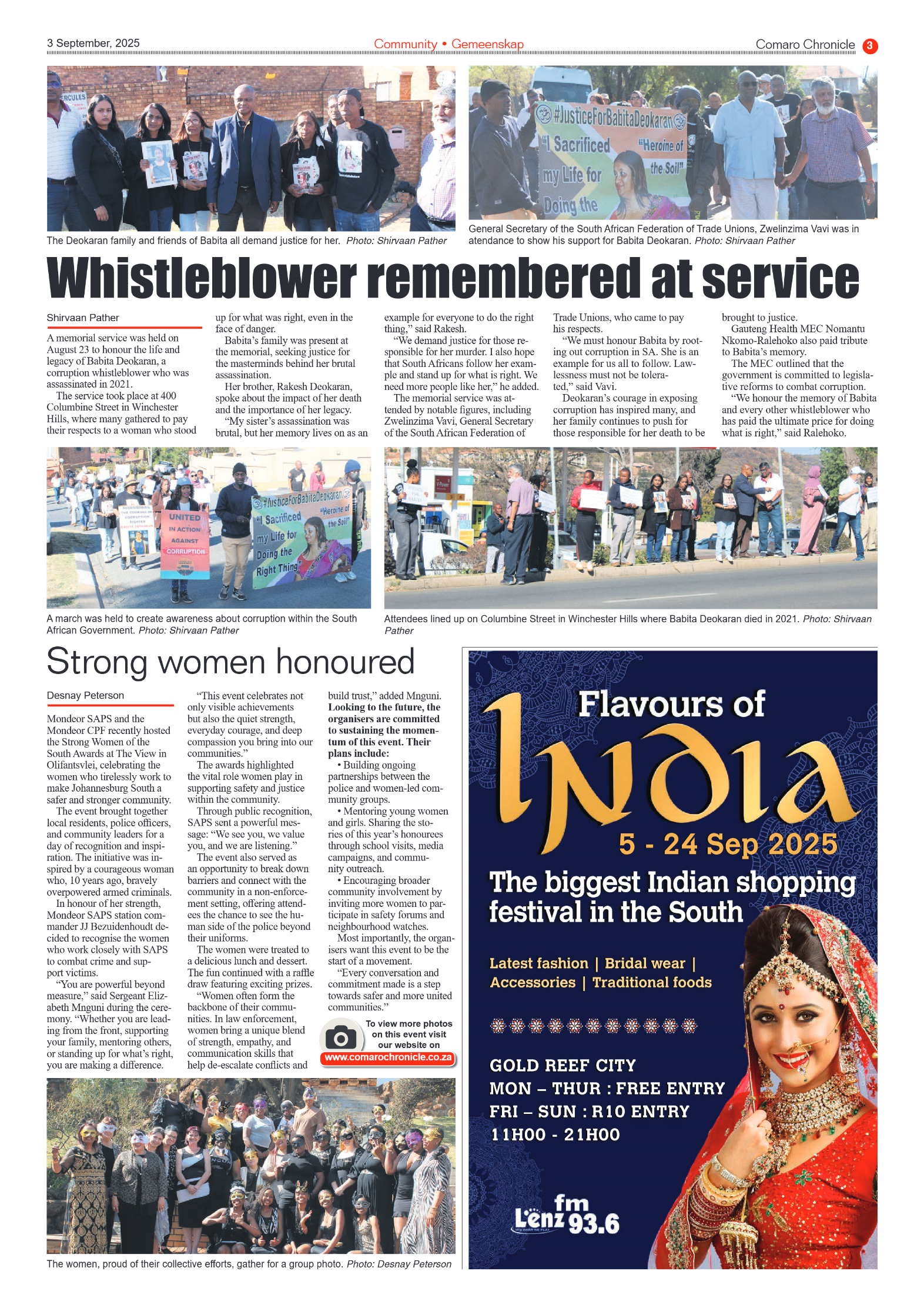 Comaro Chronicle 3 September 2025 page 3