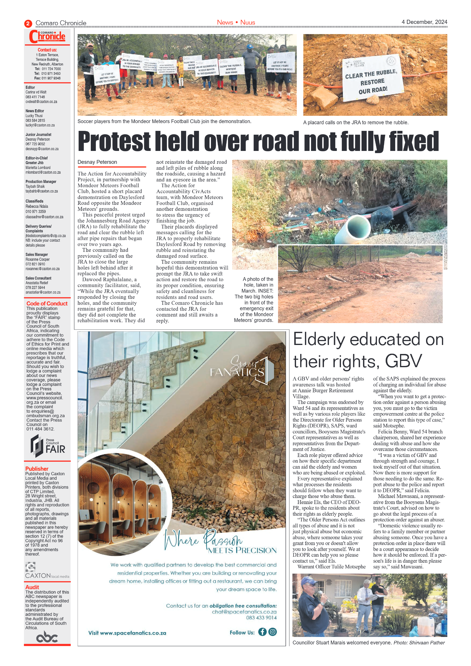 Comaro Chronicle 4 December 2024 page 2