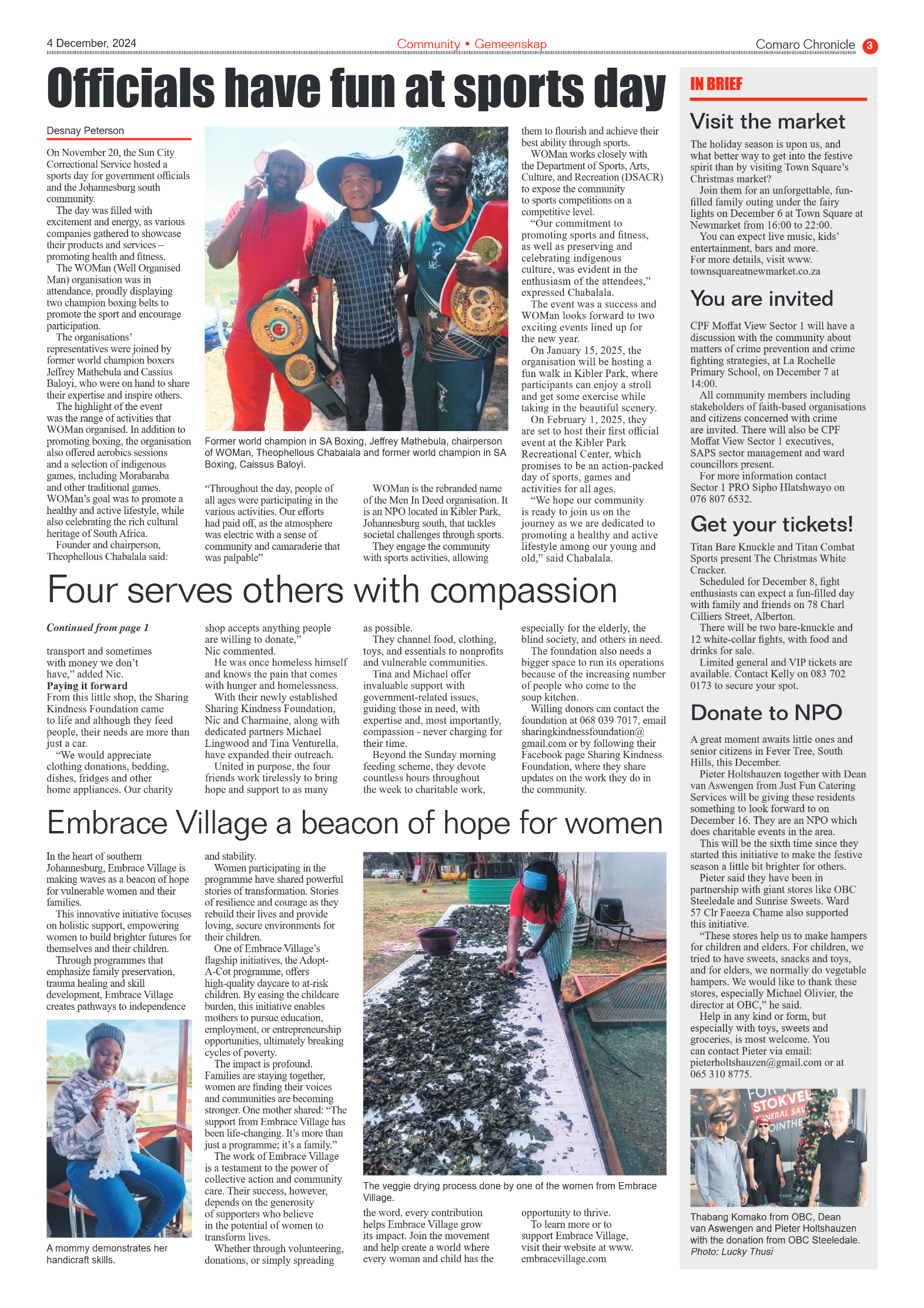 Comaro Chronicle 4 December 2024 page 3