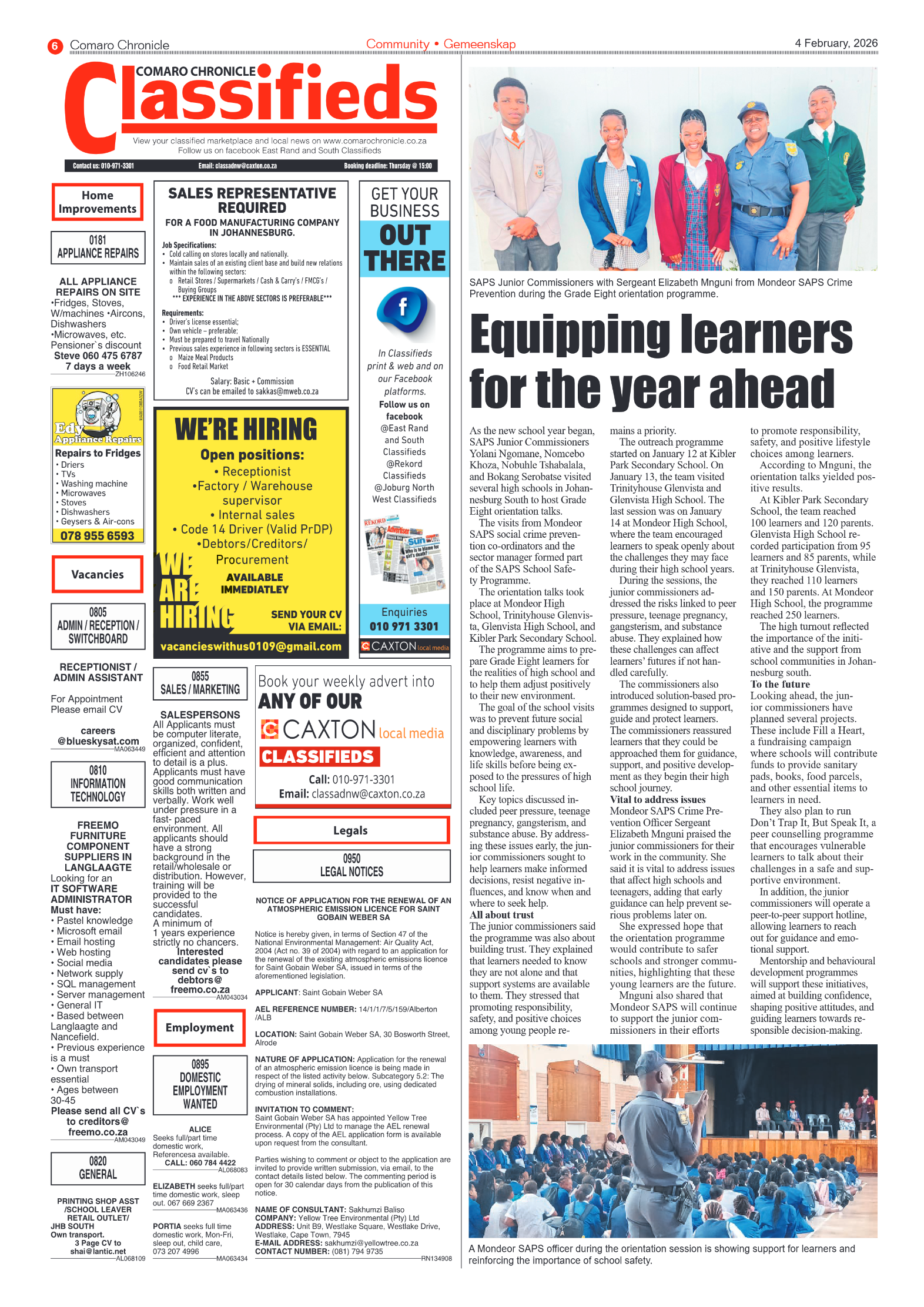 Comaro Chronicle 4 February 2026 page 6