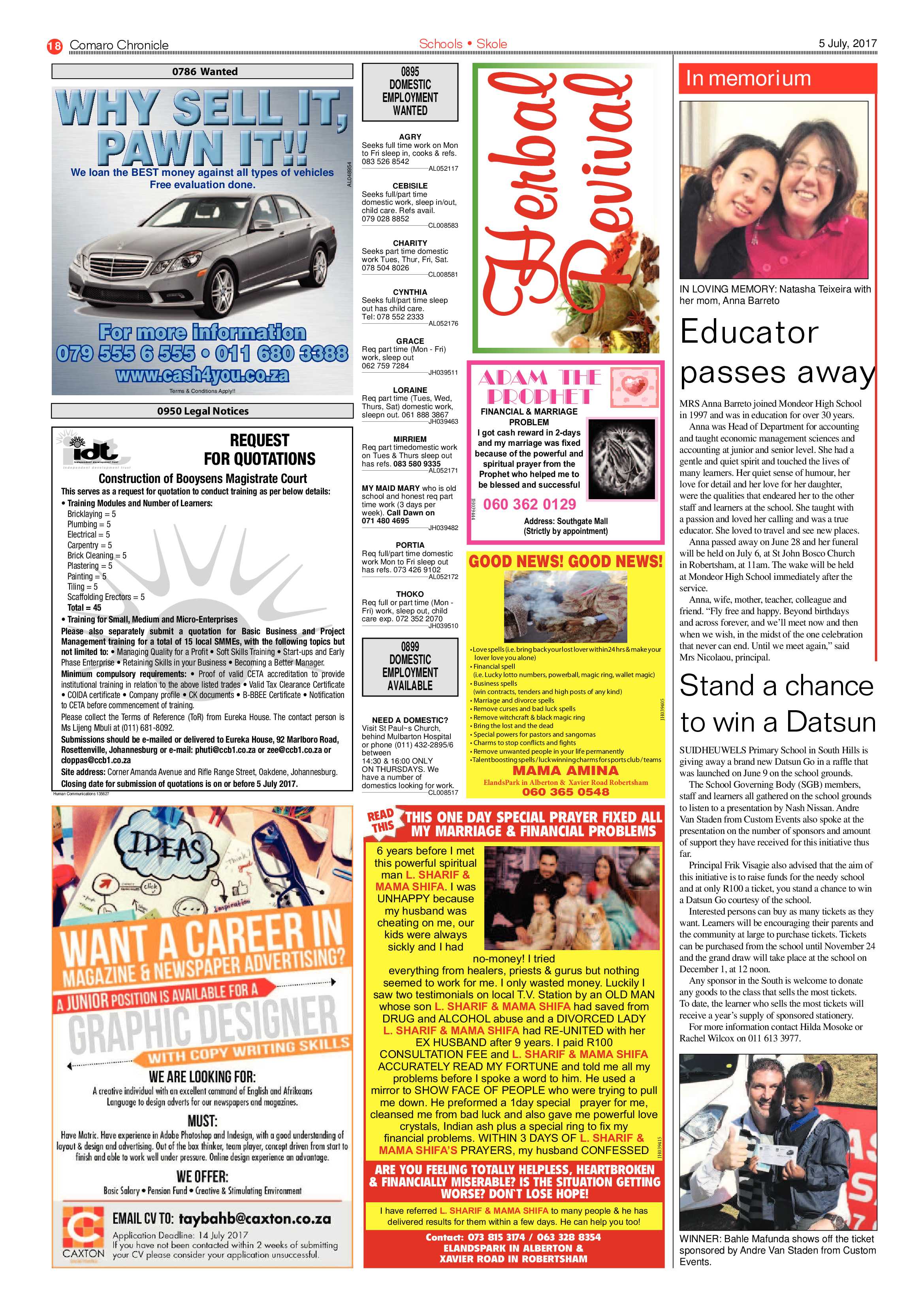 Comaro Chronicle 4 July 2017 page 18