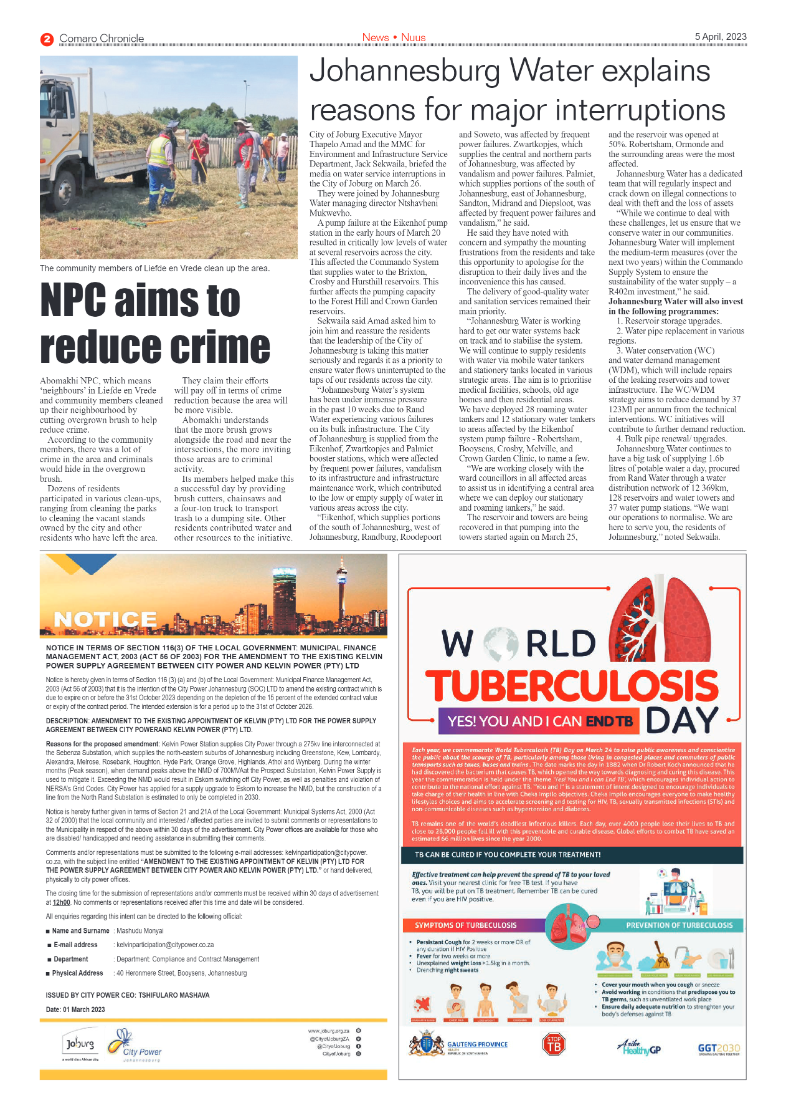 Comaro Chronicle 5 April 2023 page 2