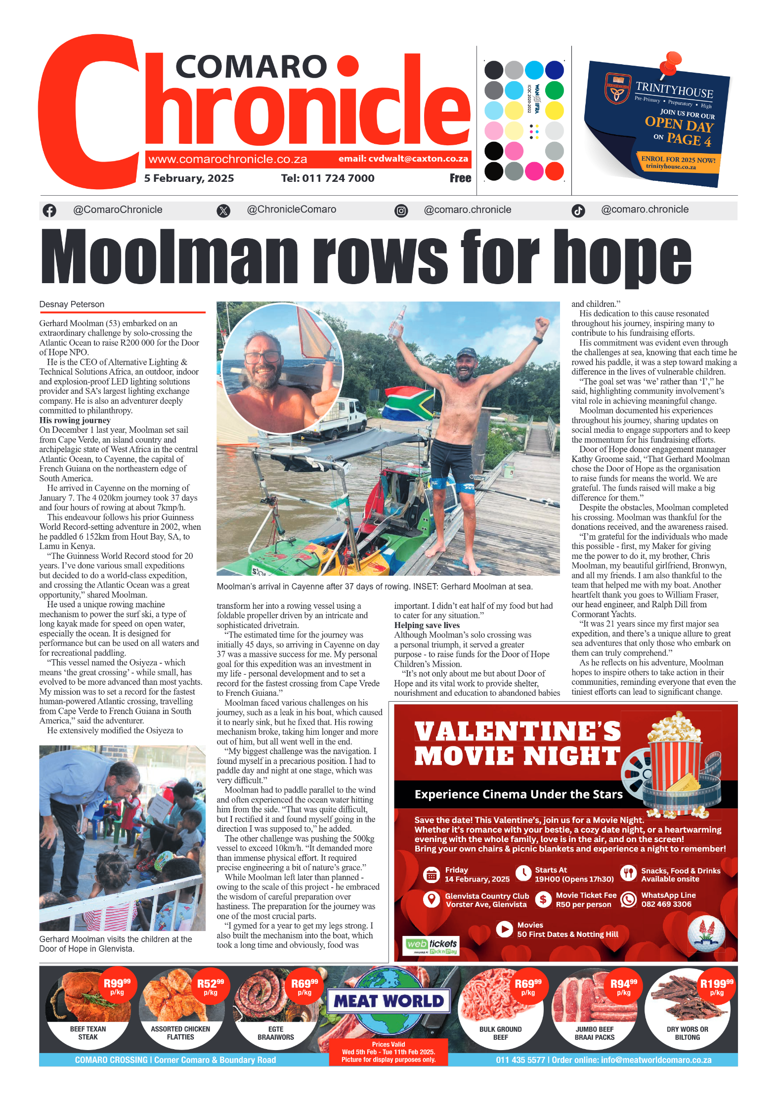 Comaro Chronicle 5 February 2025 page 1