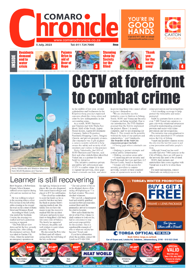 Comaro Chronicle 5 July 2023 page 1