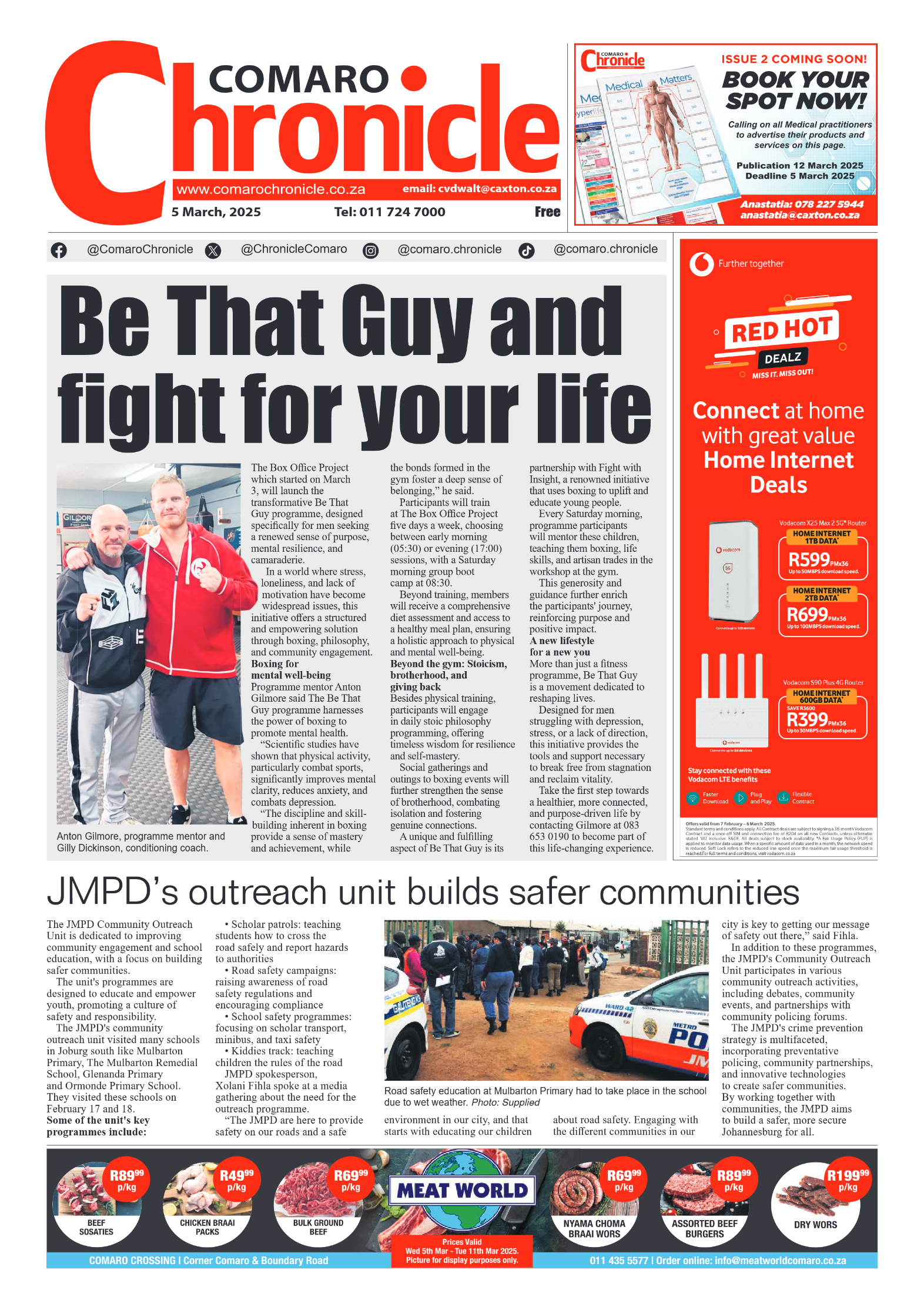 Comaro Chronicle 5 March 2025 page 1