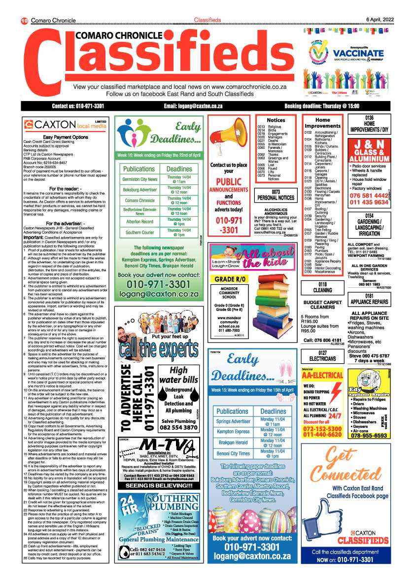Comaro Chronicle 6 April 2022 page 12