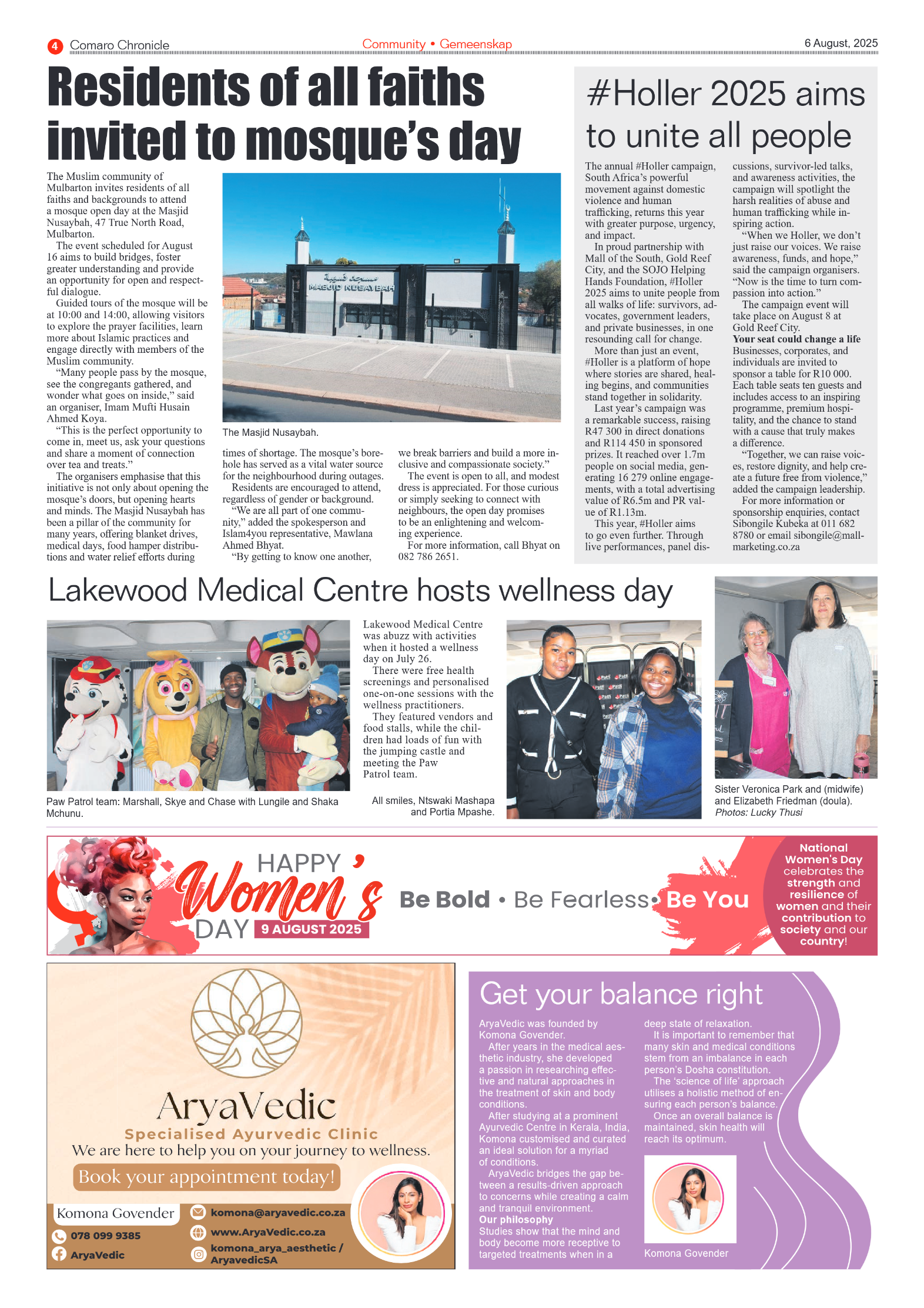 Comaro Chronicle 6 August 2025 page 4