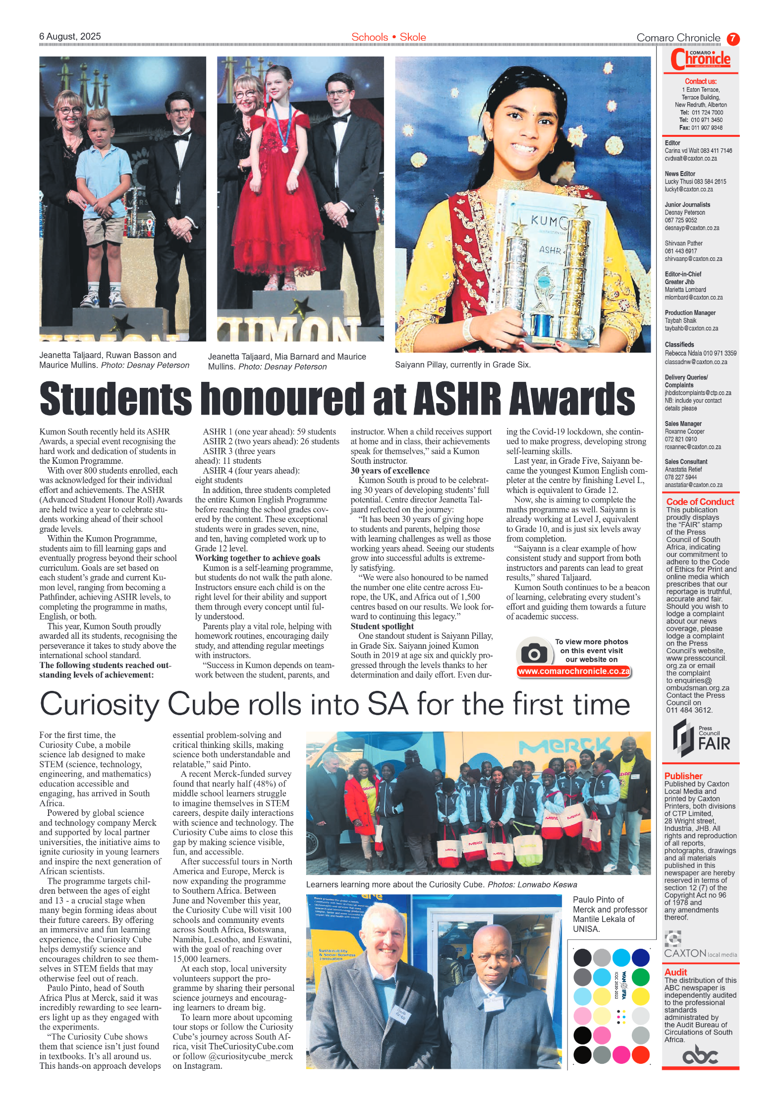 Comaro Chronicle 6 August 2025 page 7
