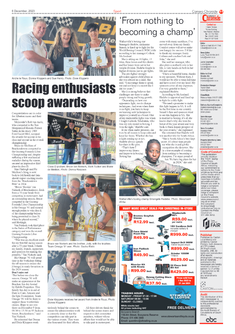 Comaro Chronicle 6 December 2023 page 11
